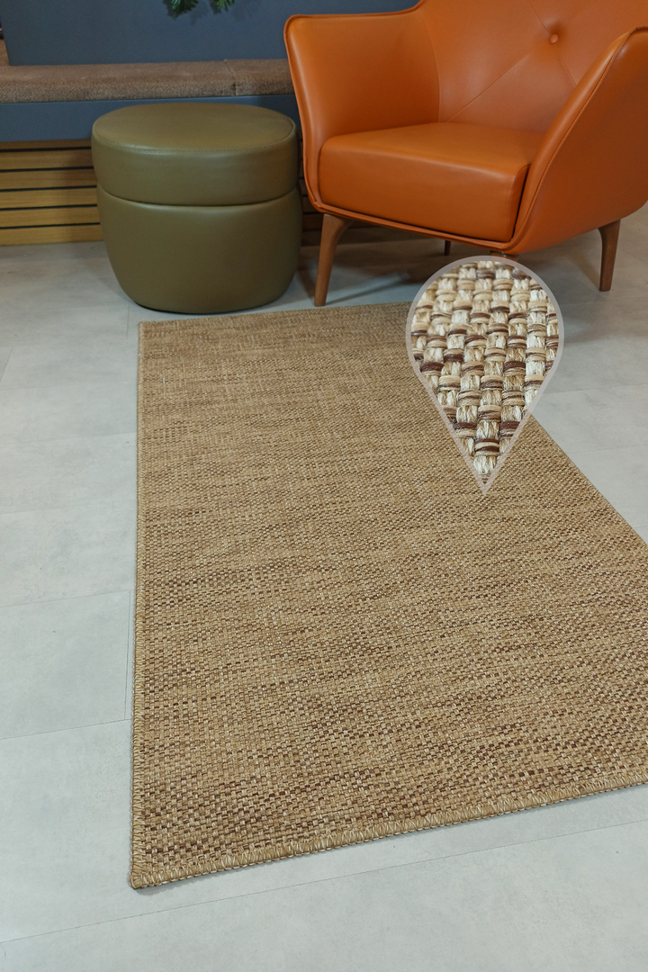 Alpina Home Stella Jüt Hasır Model Tek Renk Dokuma Yıkanabilir
