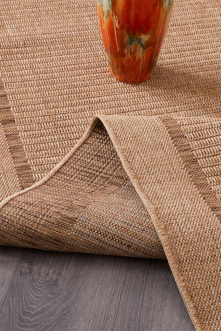 Alpina Home Stella Jut Hasır Model Tek Renk Dokuma Yıkanabilir Katlanabilir Toz Vermez Kilim
