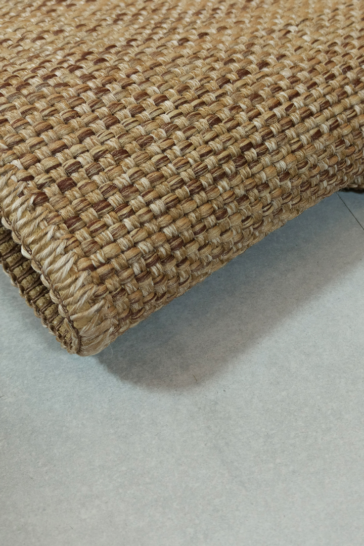 Alpina Home Stella Jüt Hasır Model Tek Renk Dokuma Yıkanabilir Katlanabilir Toz Vermez Kilim
