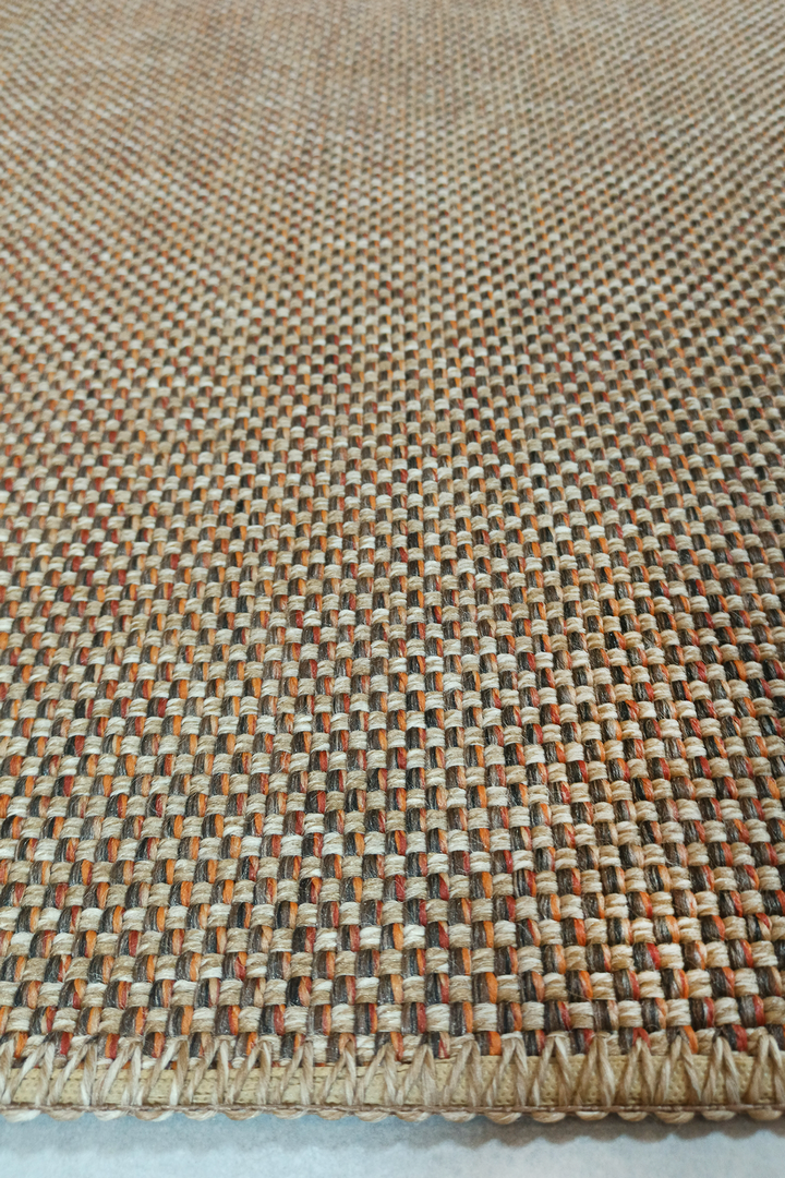 Alpina Home Stella Terra Jüt Hasır Model Tek Renk Dokuma Yıkanabilir Katlanabilir Toz Vermez Kilim
