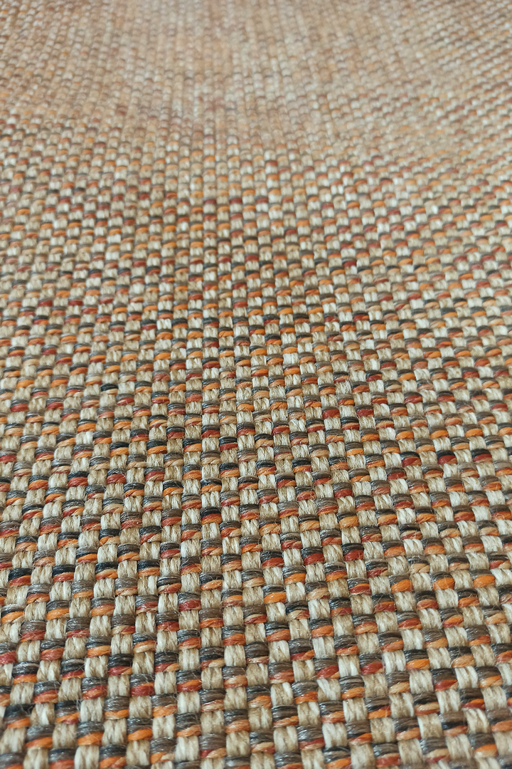 Alpina Home Stella Terra Jüt Hasır Model Tek Renk Dokuma Yıkanabilir Katlanabilir Toz Vermez Kilim
