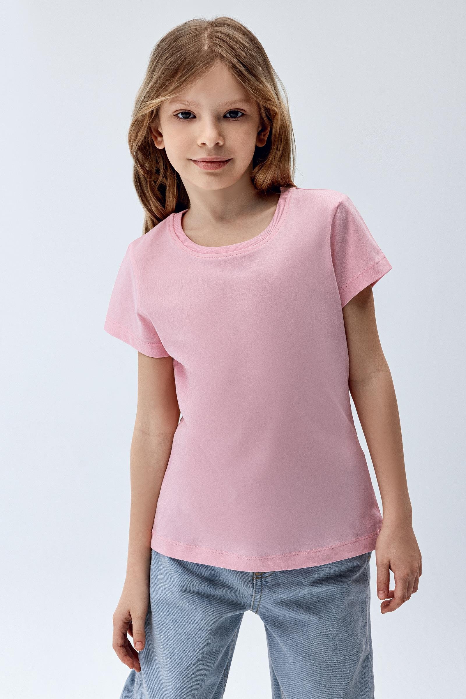 Brix 7701-1 Pembe Renk Kız Çocuk Kısa Kollu T-Shirt