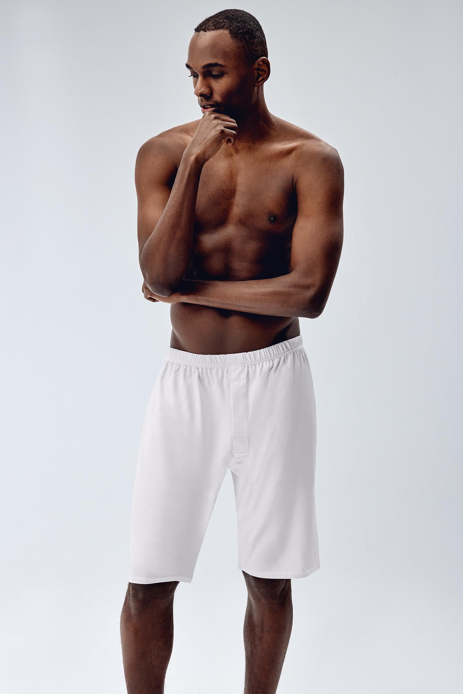 Brix Beyaz Renk Erkek Modal Boxer Short
