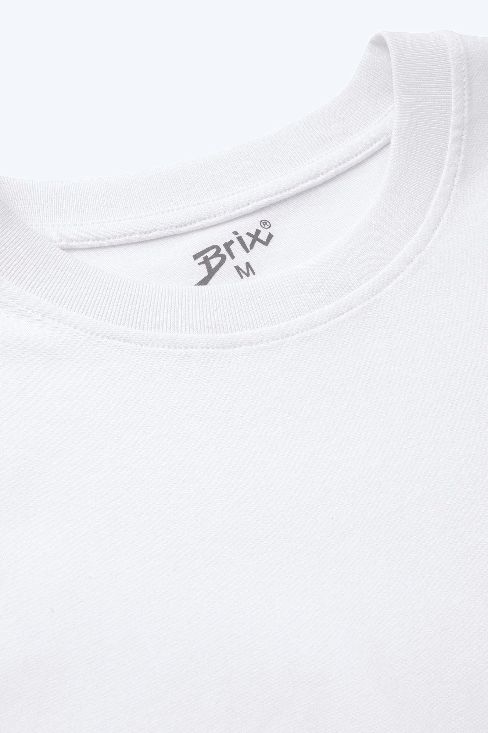 Brix Beyaz Renk Kadın Basic T-Shirt
