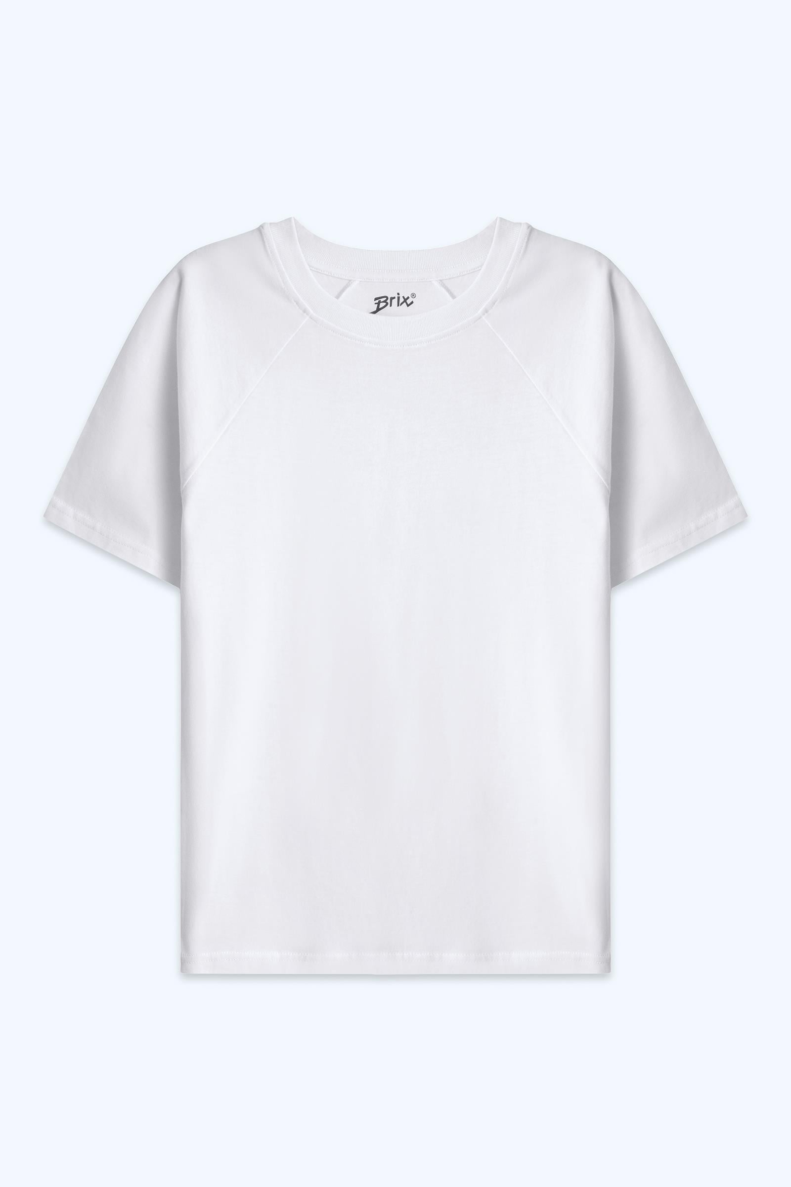 Brix Beyaz Renk Kadın Reglan Kol T-Shirt