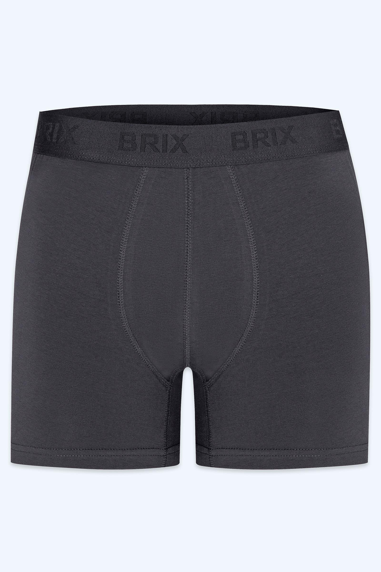 Brix Erkek 2Li Pamuklu Boxer 1520  Füme Renk