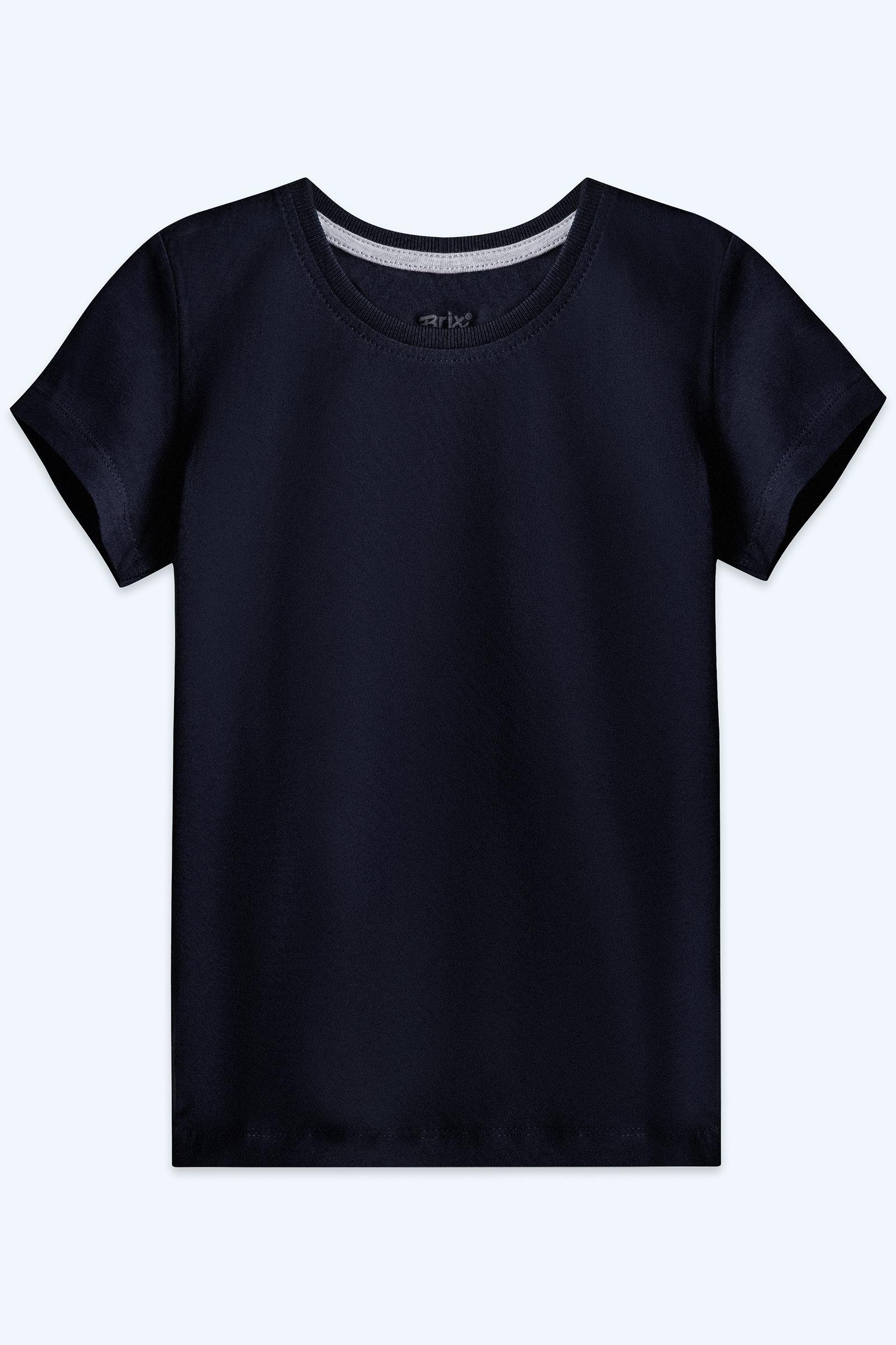 Brix Lacivert Renk Kız Çocuk Kısa Kollu T-Shirt