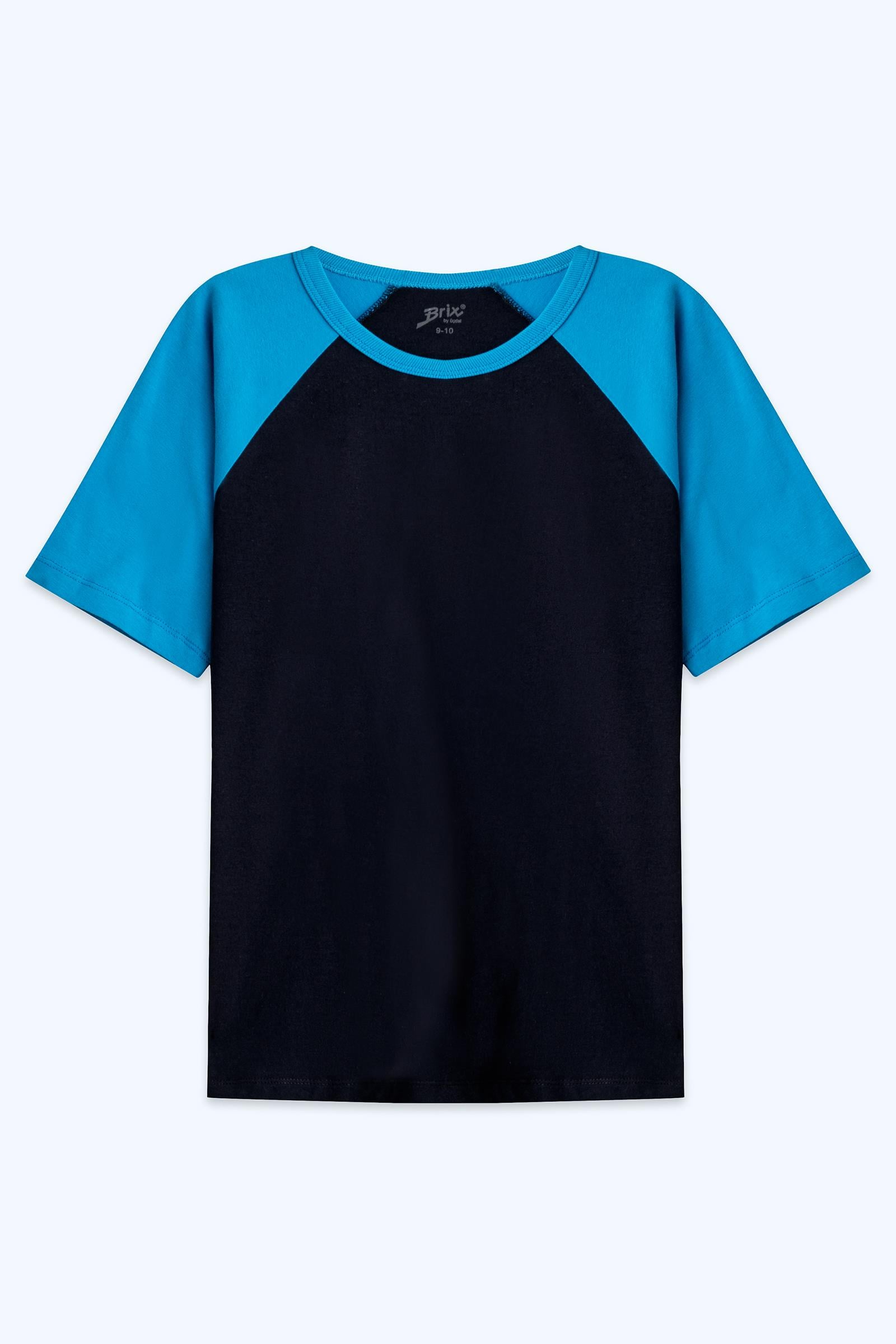 Brix Mavi Renk Erkek Çocuk Reglan Kol T-Shirt