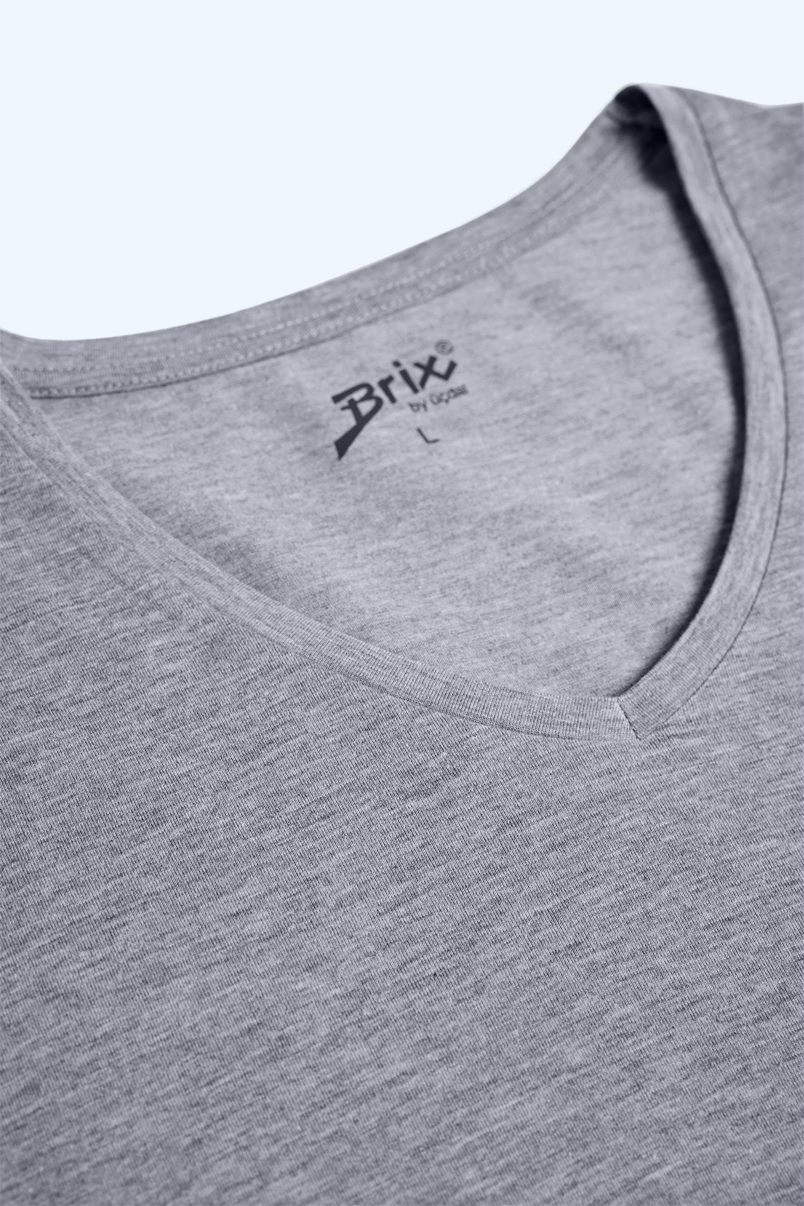 Erkek Basic V Yaka T-Shirt