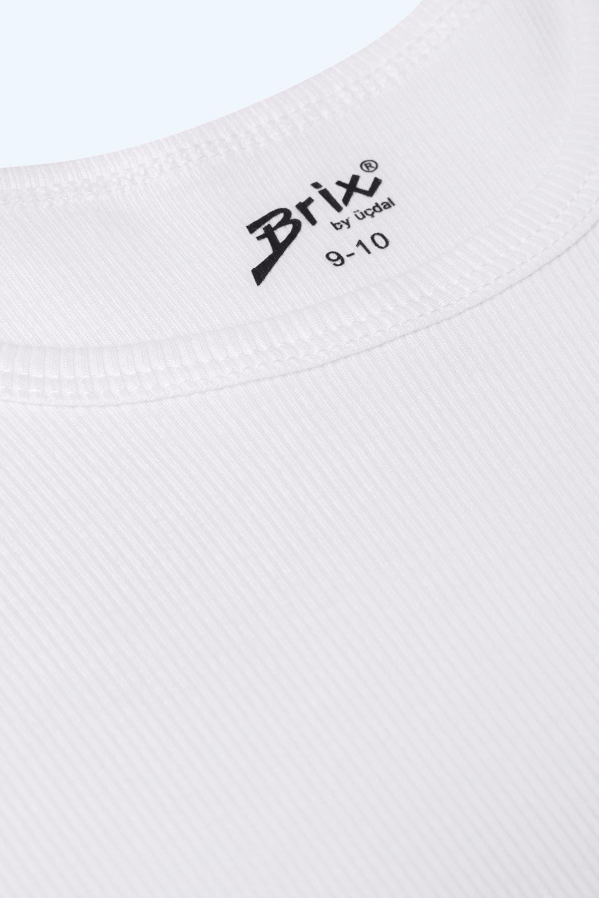 Erkek Çocuk Fitilli Uzun Kollu T-shirt