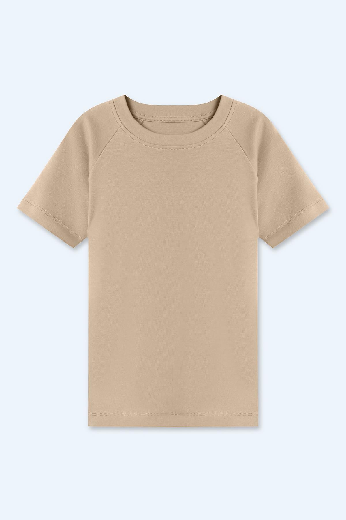 Erkek Çocuk İnterlok Reglan Kısa Kollu T-shirt