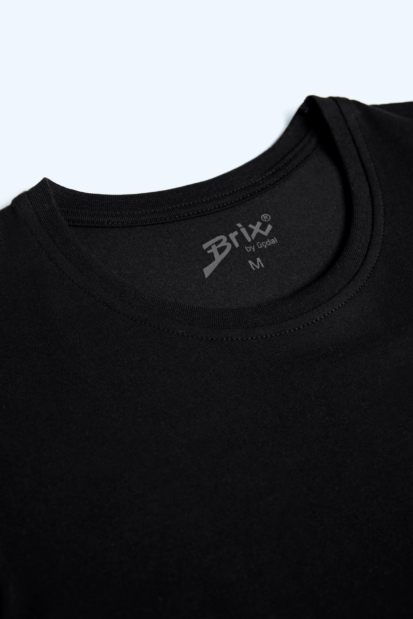 Kadın Basic Bisiklet Yaka T-Shirt