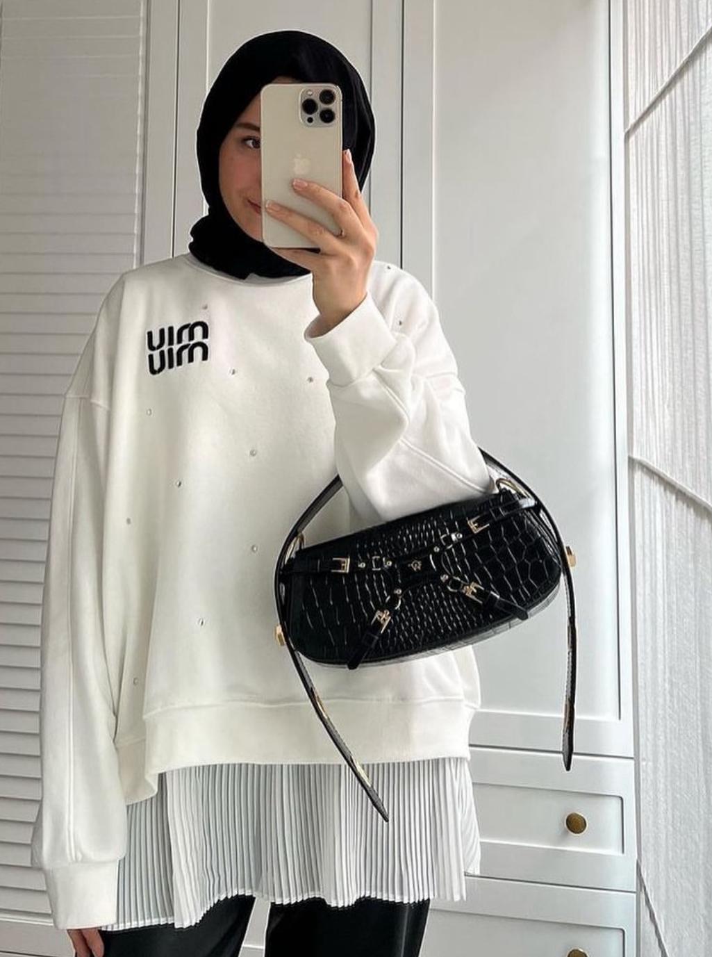İthal Nakış İşleme Sweatshirt