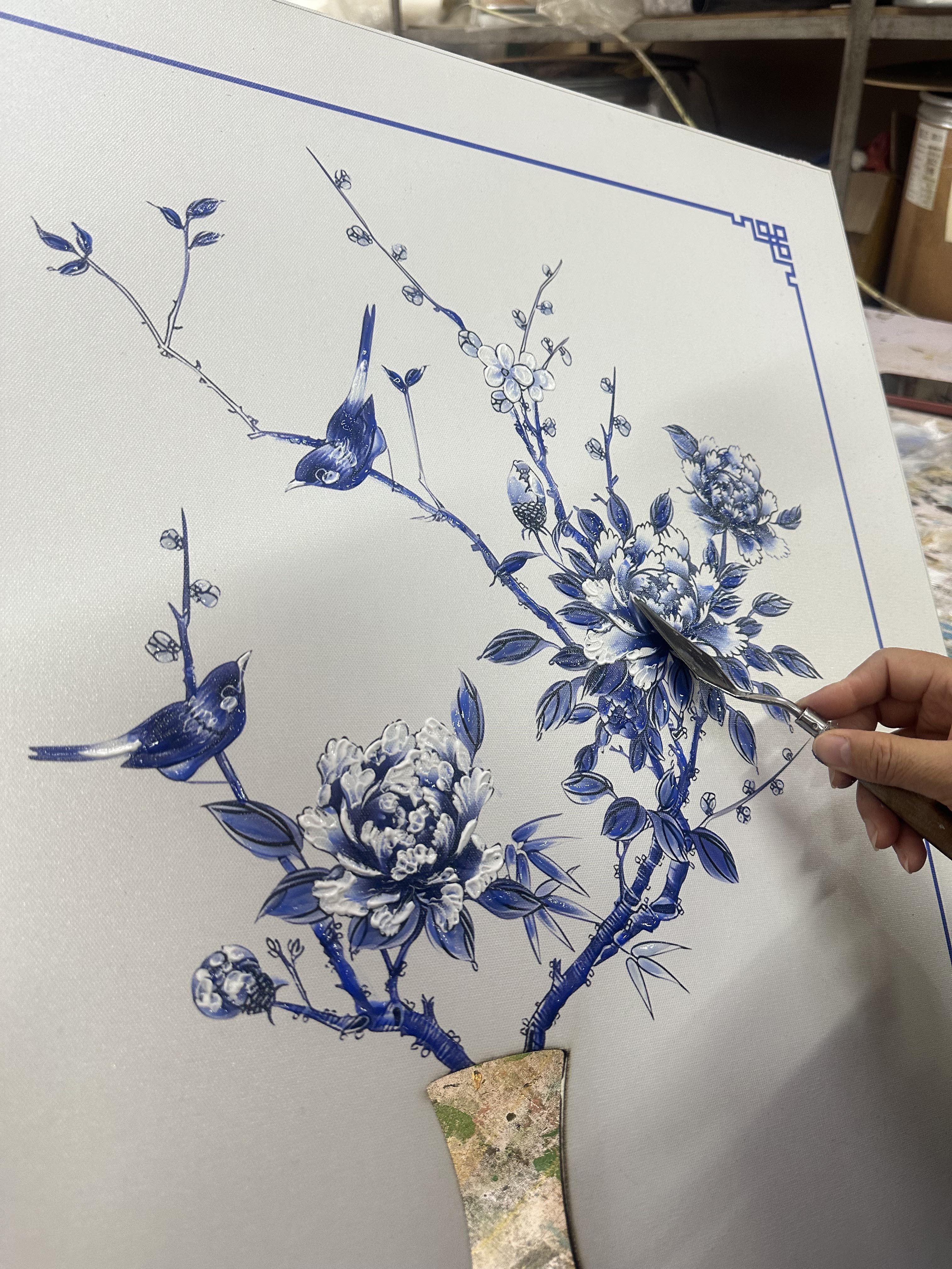 Ayna & Tablo The Mia Floral Tablo 60x80x4 cm TBL0091