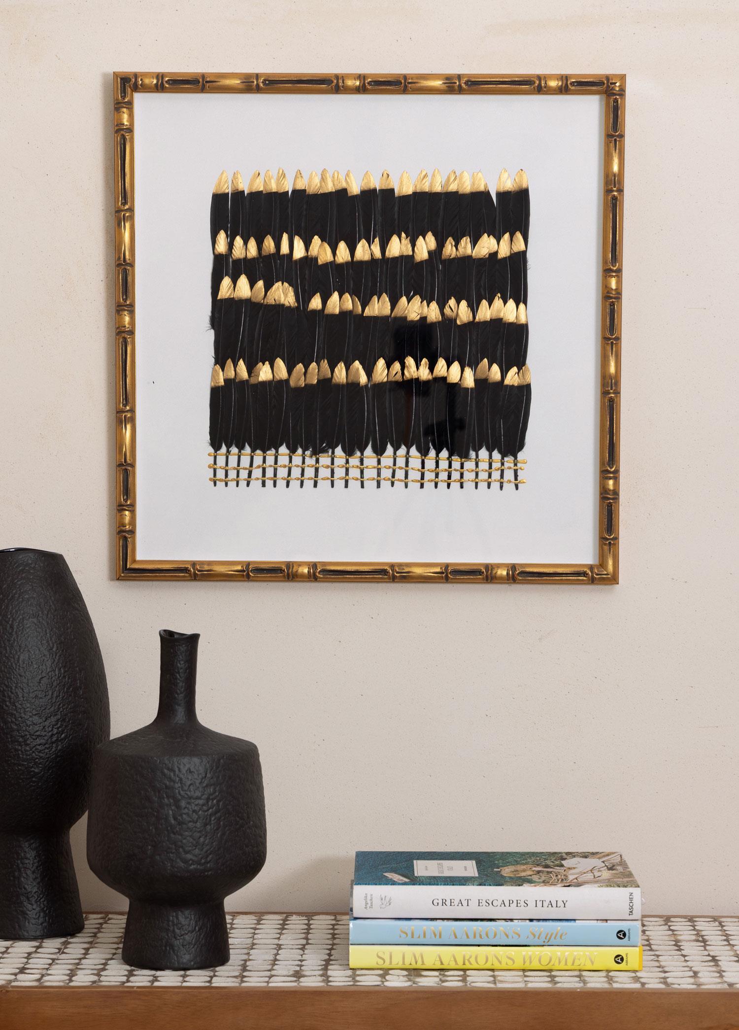 Ayna & Tablo The Mia Flume Tablo Siyah 60x60x4 cm TBL0097