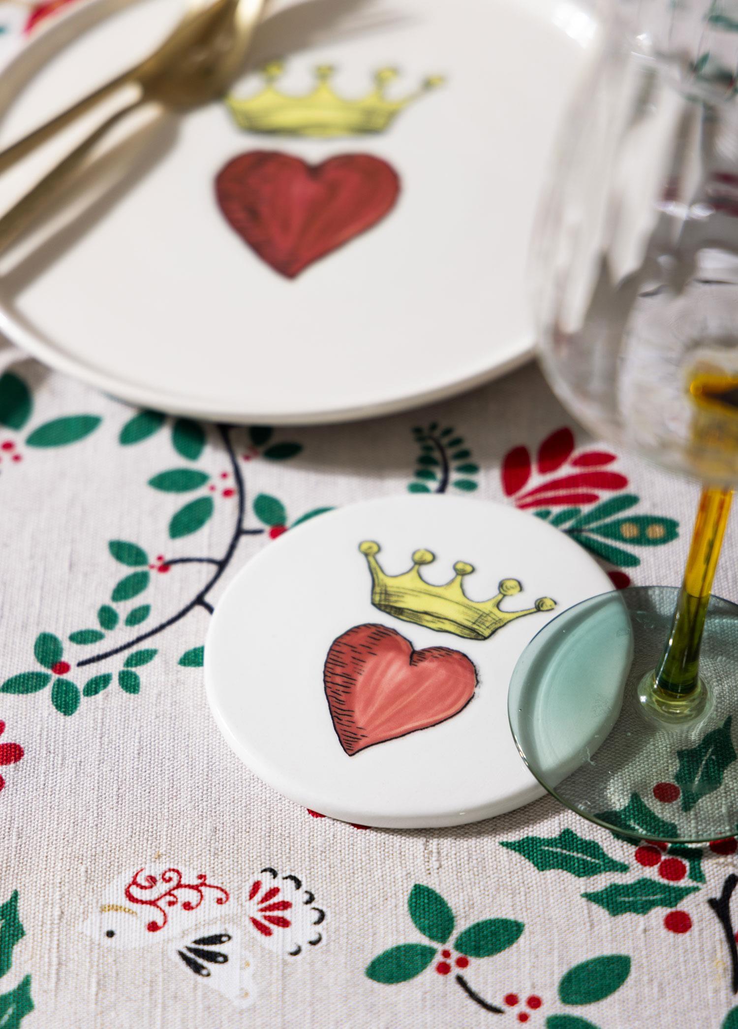 Bardak Altlığı The Mia Luv Bardak Altlığı 4lü Set- 10 cm