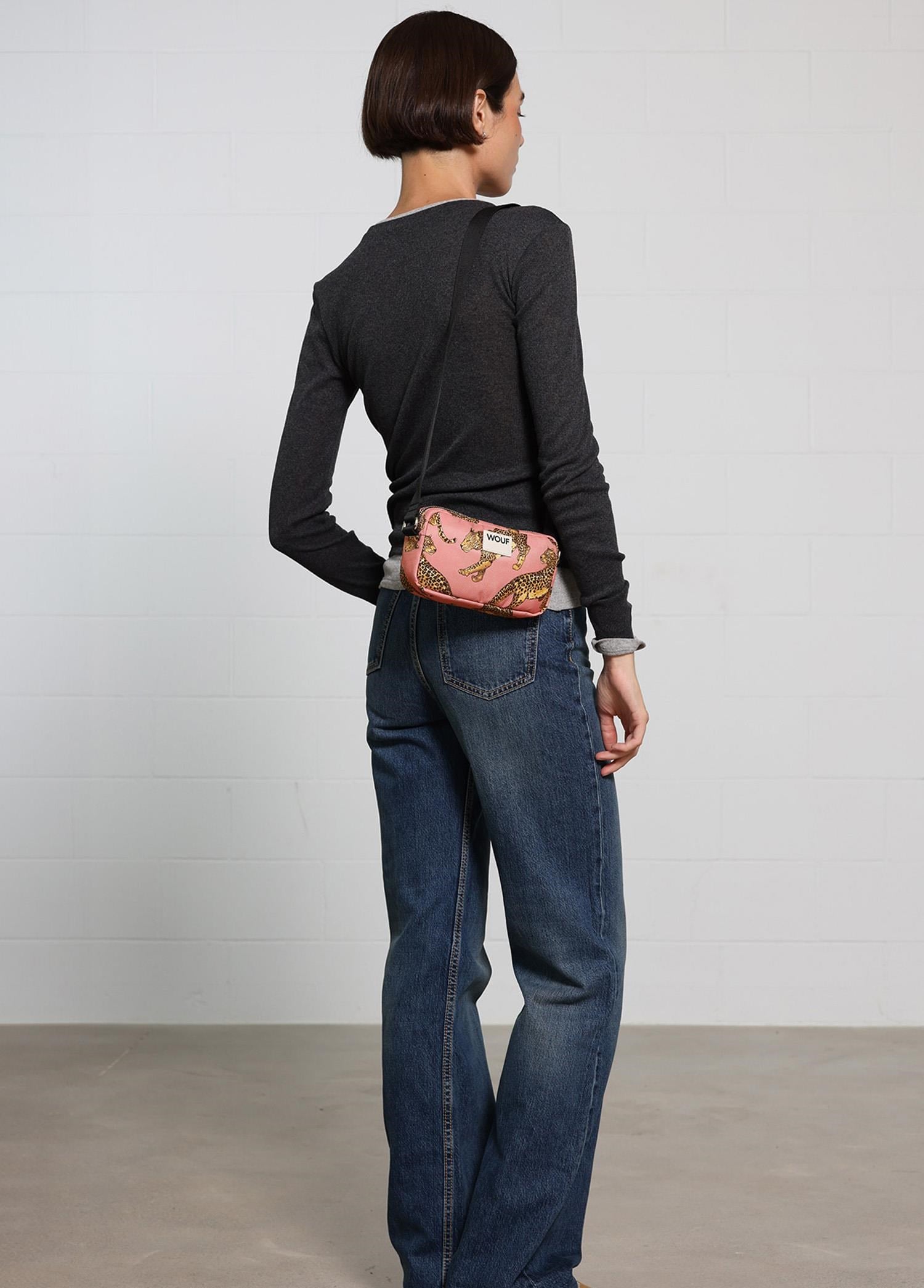 Çanta WOUF Blush Leopard Mini Bag