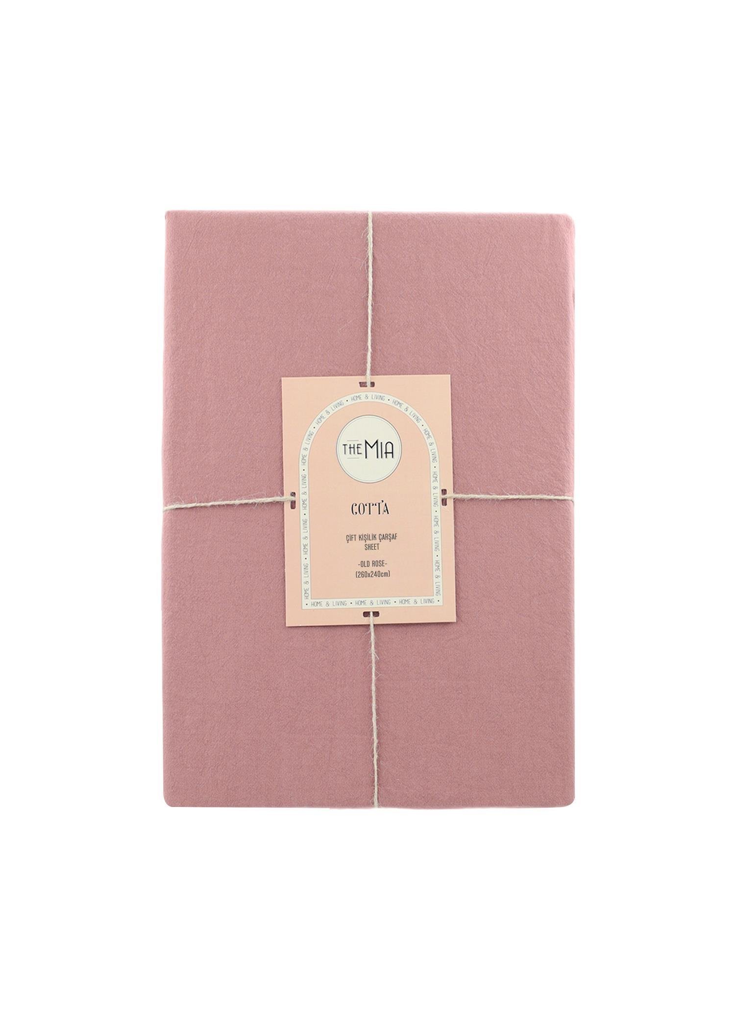 Çift Kişilik Çarşaf The Mia Cotta Old Rose Çift Kişilik Çarşaf 260x240 Cm
