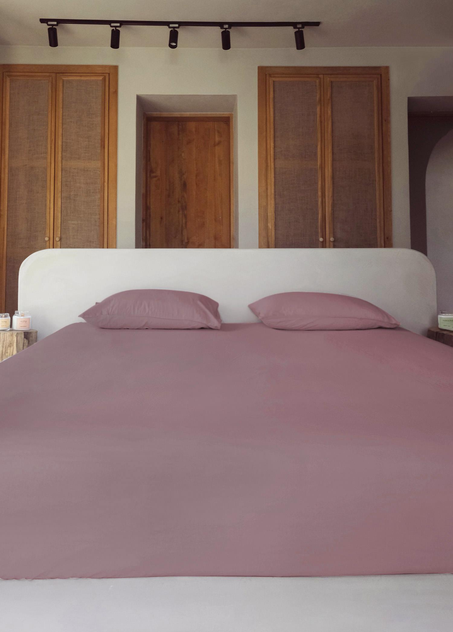 Çift Kişilik Çarşaf The Mia Cotta Old Rose Çift Kişilik Çarşaf 260x240 Cm