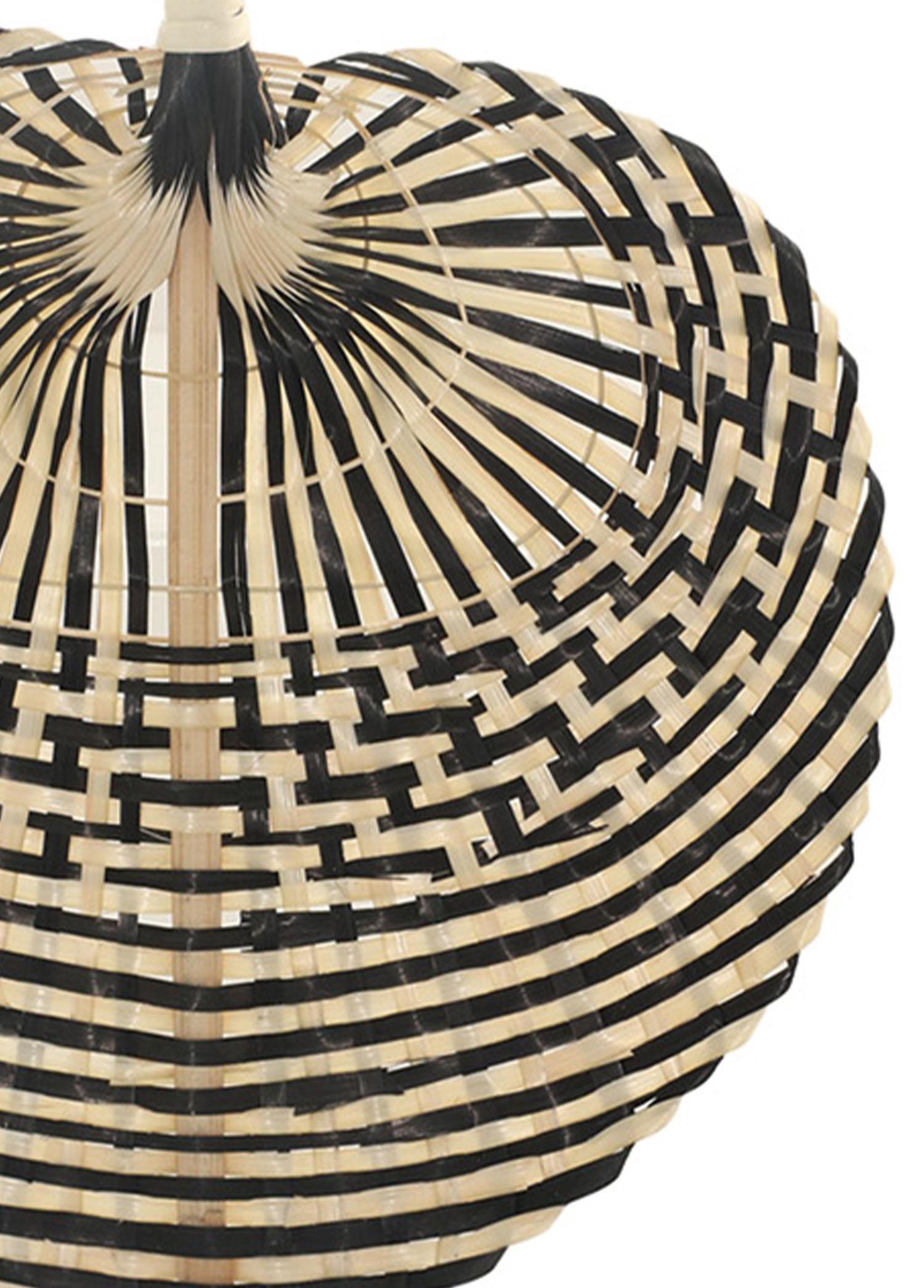 Dekoratif Obje The Mia Dekoratif Bambu Duvar Dekoru Siyah 2x21x28 cm