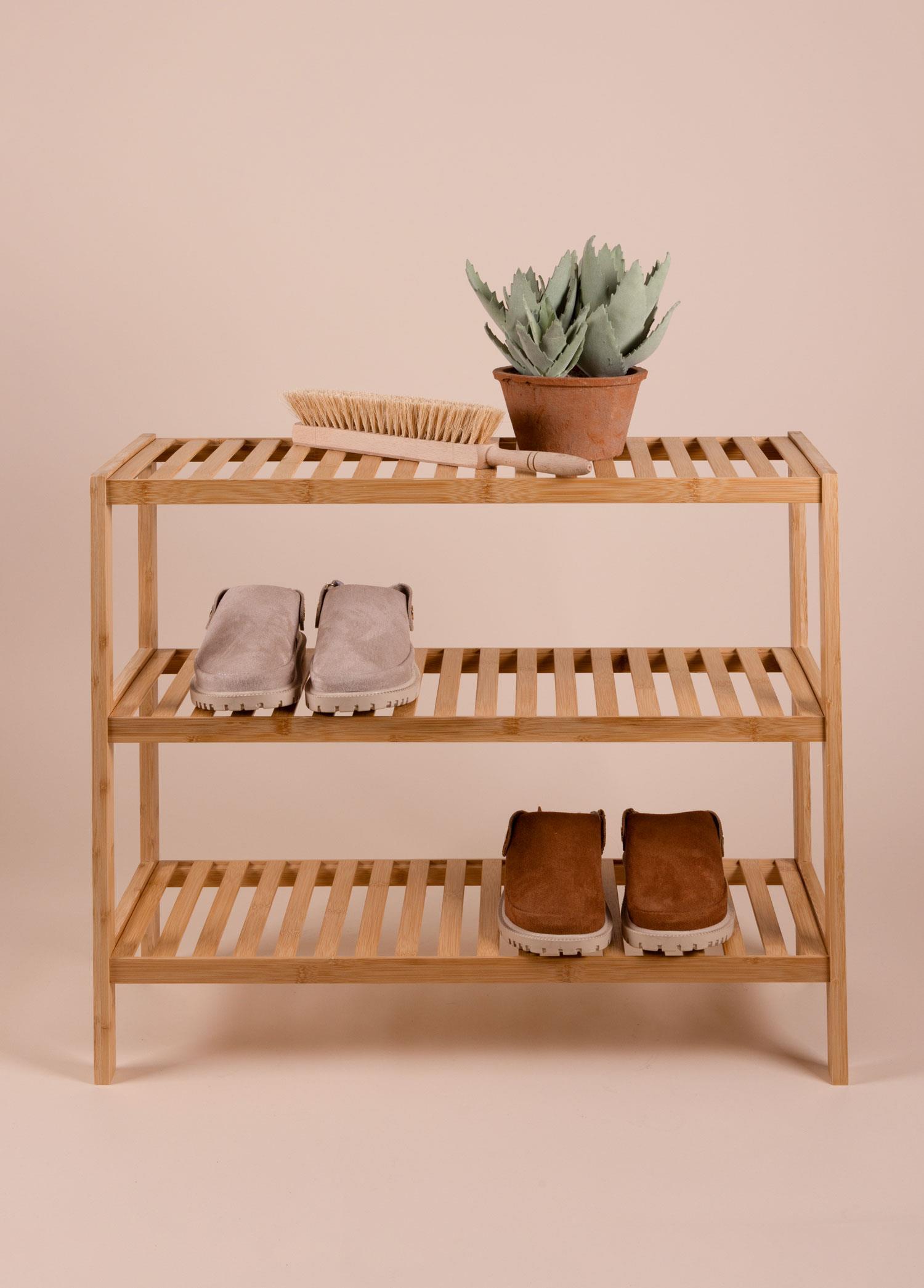 Mobilya  Bambu 3 Katlı Ayakkabılık