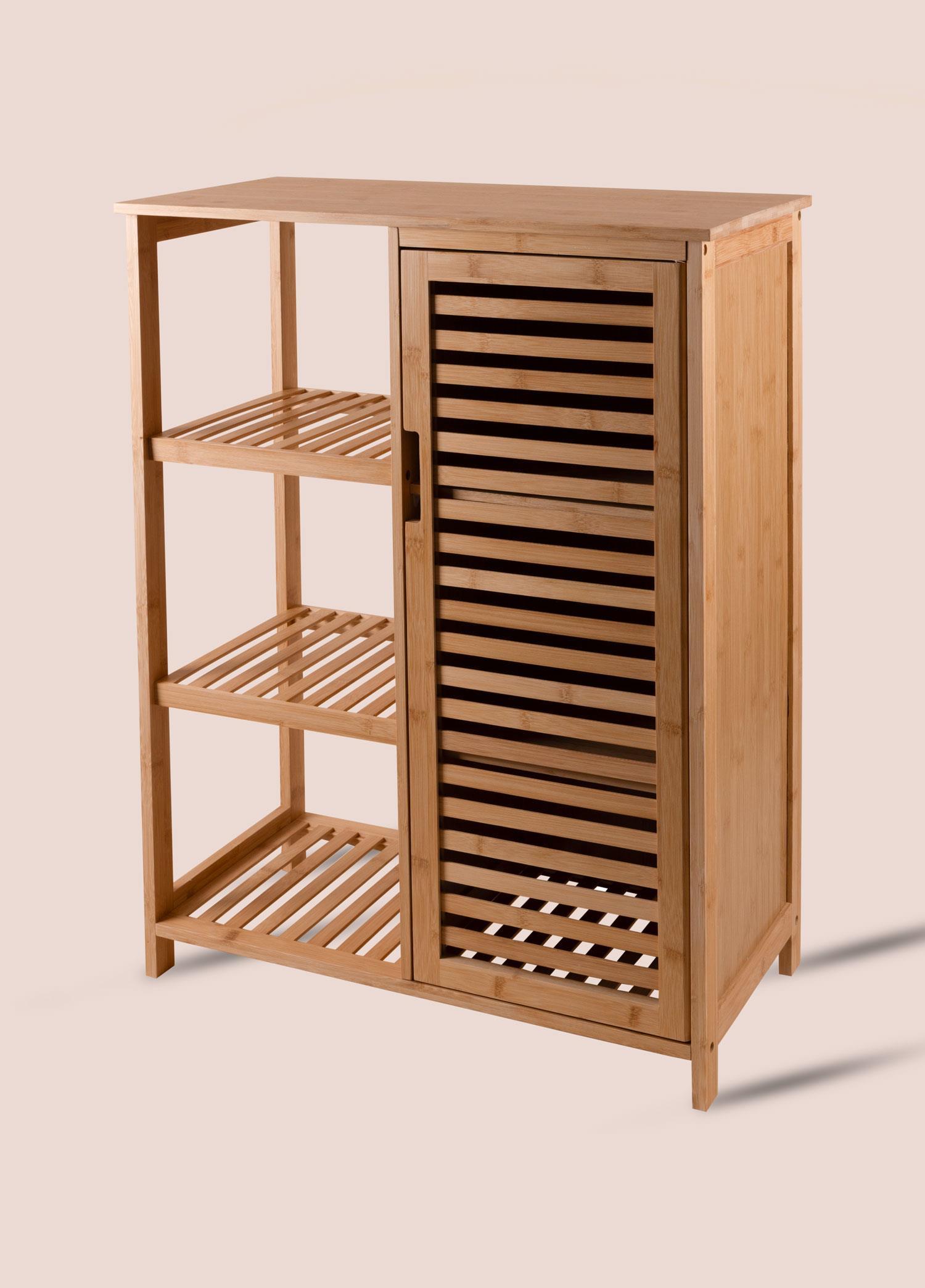 Mobilya  Bambu Kapaklı Çok Amaçlı Düzenleyici 4 Katlı