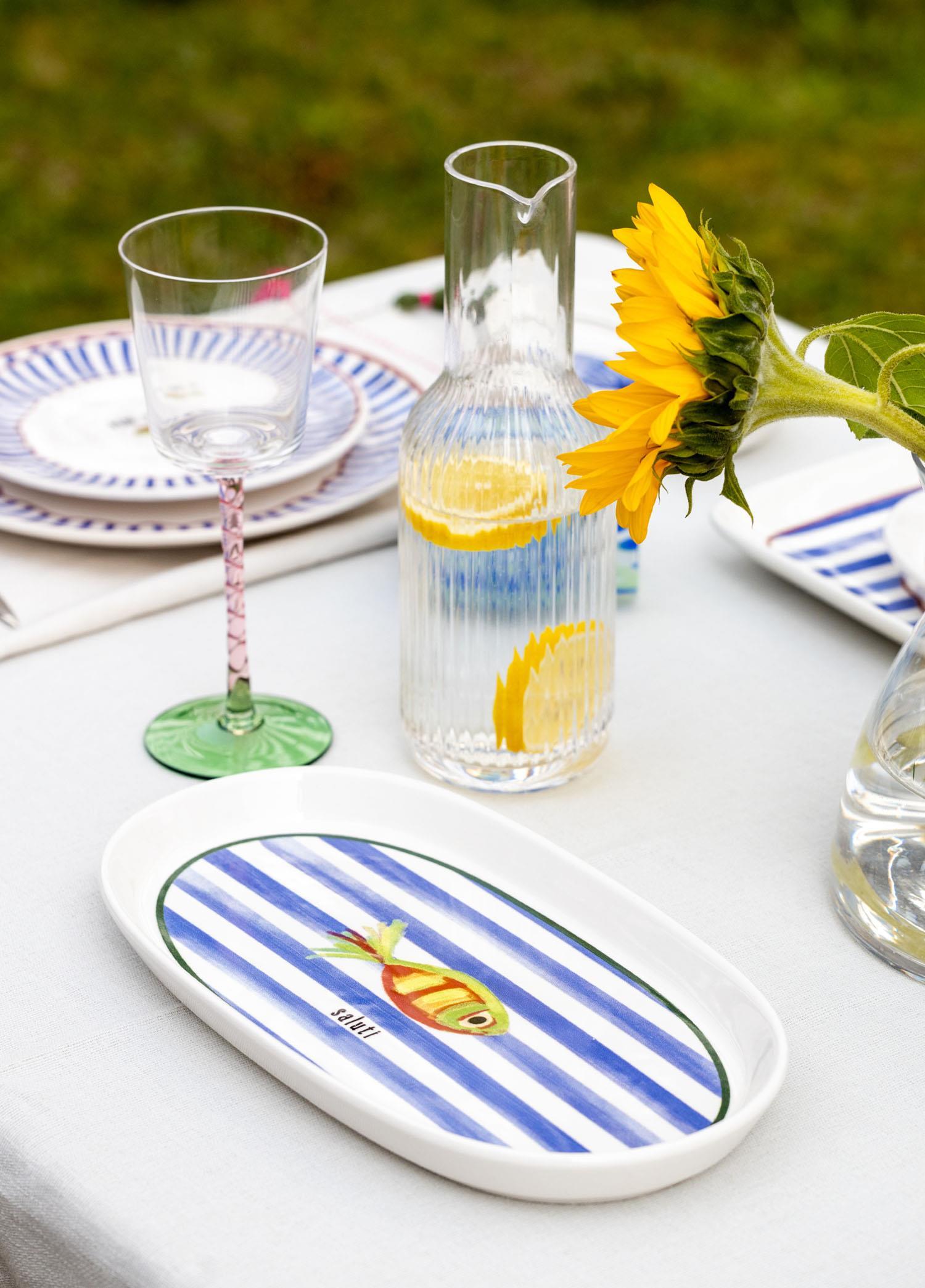 Servis Tabağı The Mia Fish Oval Servis 2li 29 cm