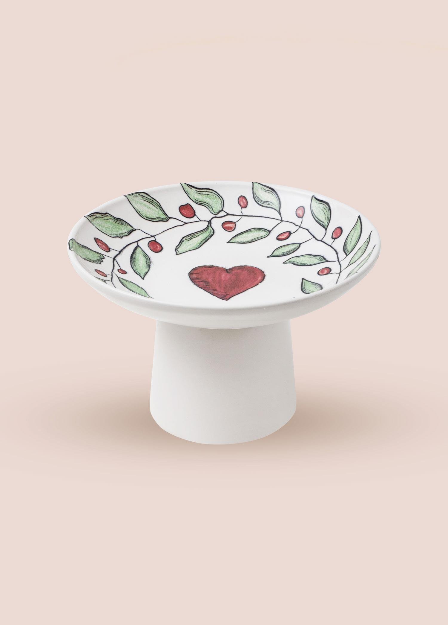 Servis Tabağı The Mia Luv Ayaklı Servis Tabağı 20 cm