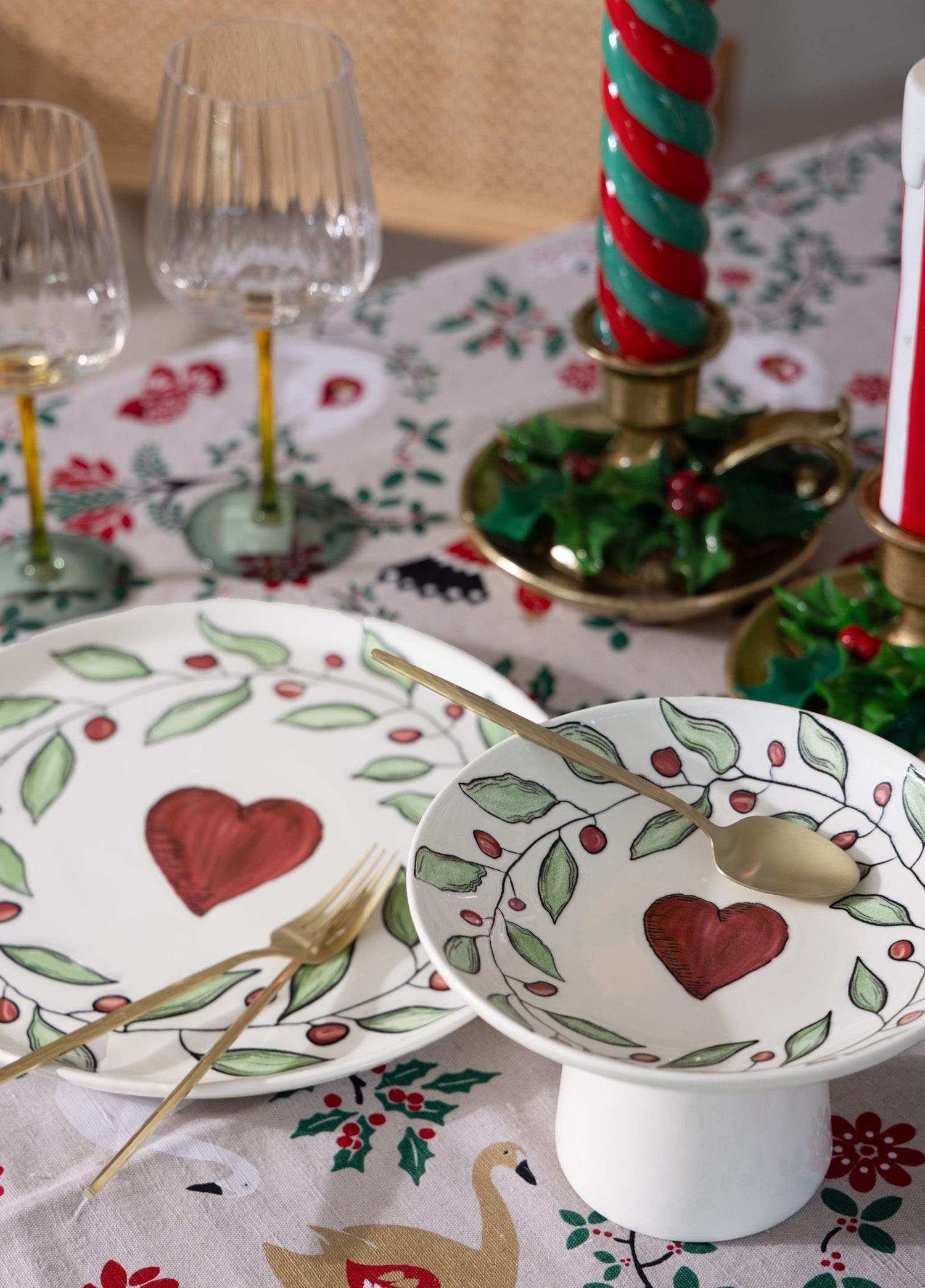 Servis Tabağı The Mia Luv Ayaklı Servis Tabağı 20 cm