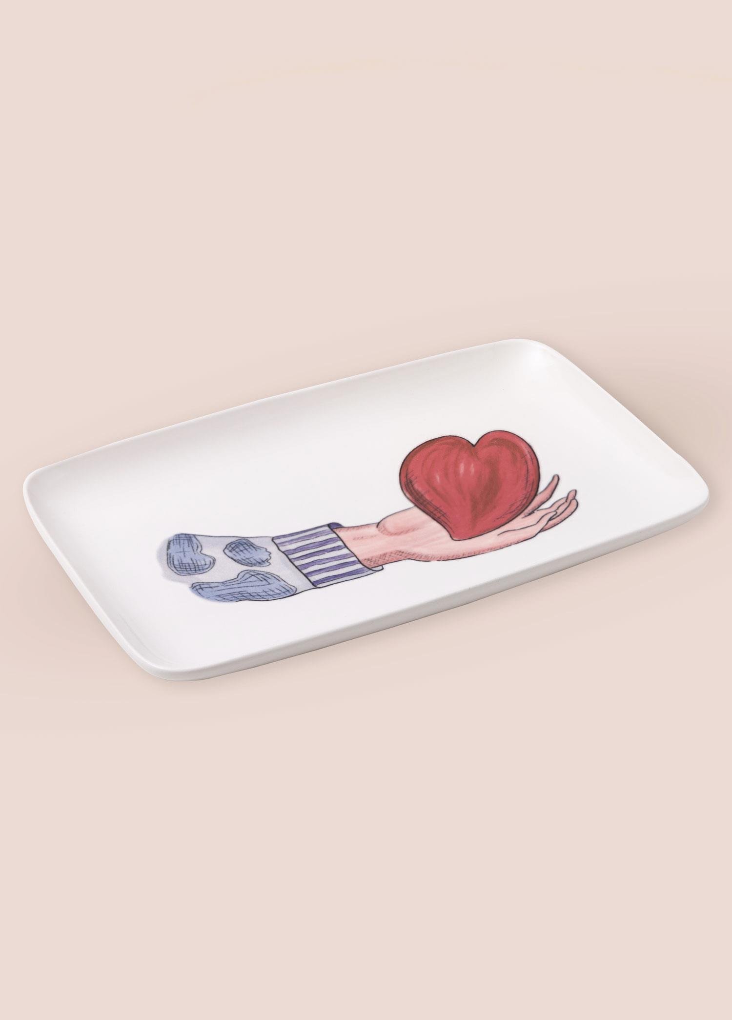 Servis Tabağı The Mia Luv Dikdörtgen Servis 33x21 cm