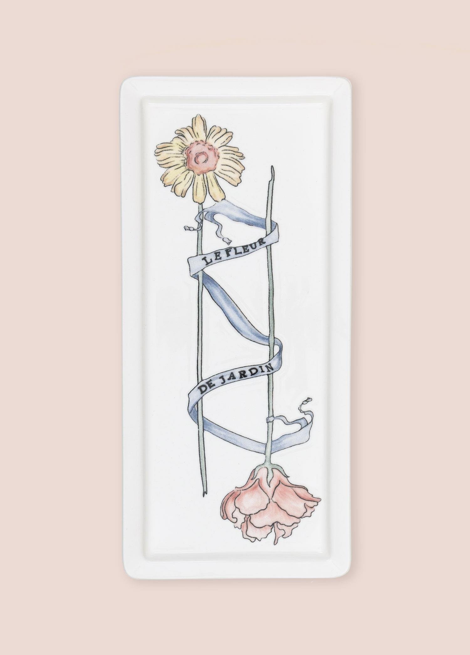 Servis Tabağı The Mia Luv Dikdörtgen Servis 35x16 cm