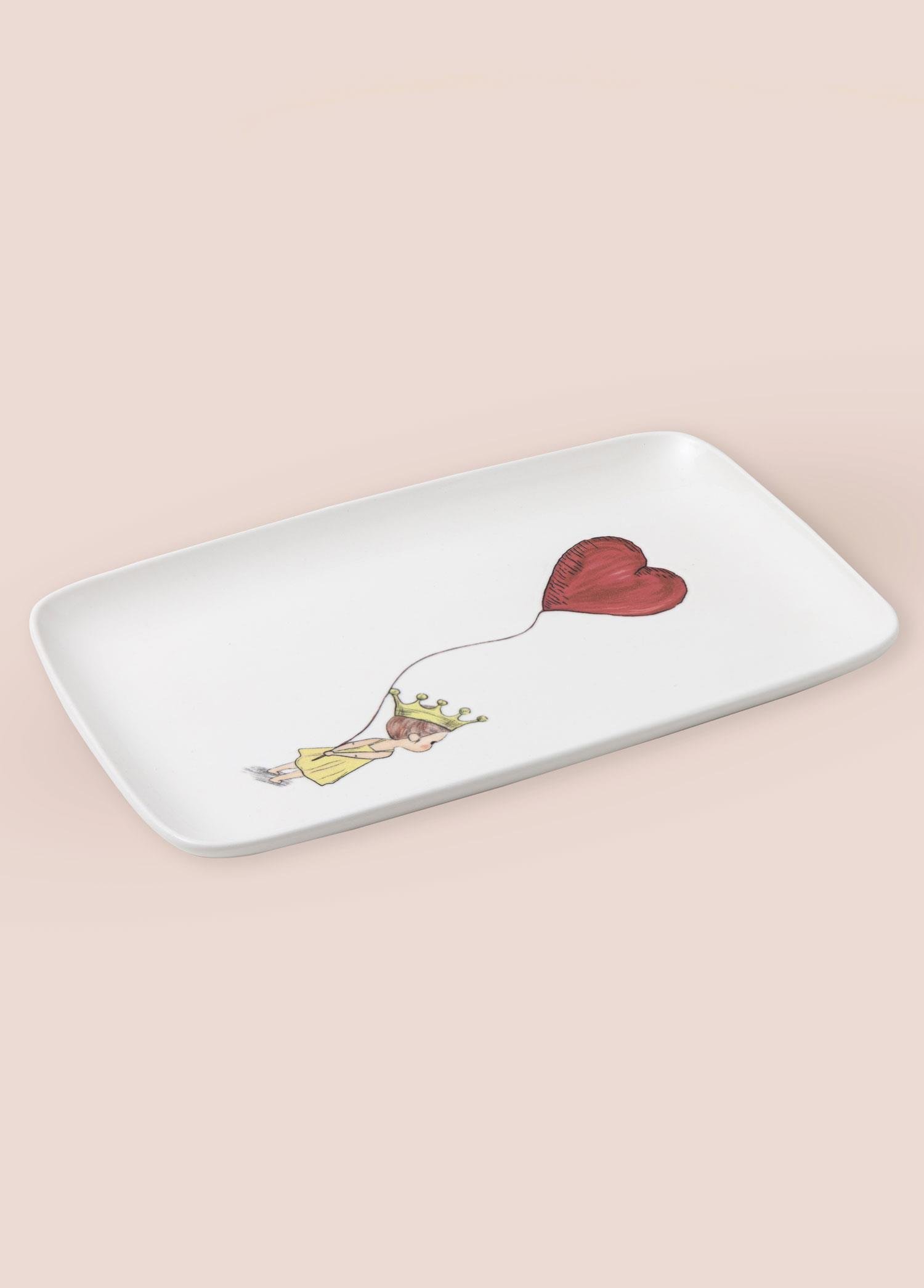 Servis Tabağı The Mia Luv Dikdörtgen Servis 33x21 cm