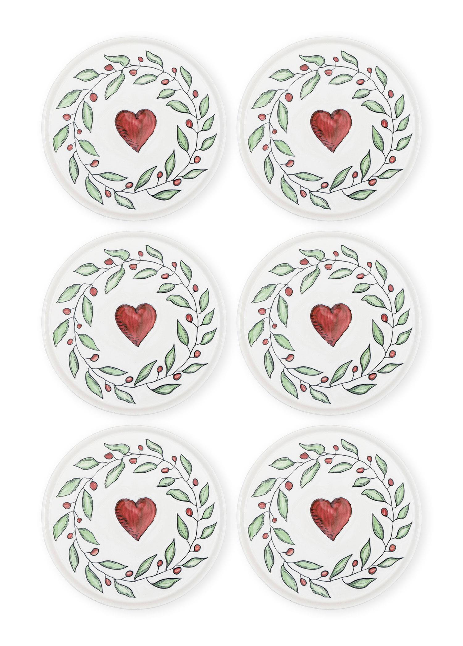 Servis Tabağı The Mia Luv Servis Tabağı 6lı Set 26 cm