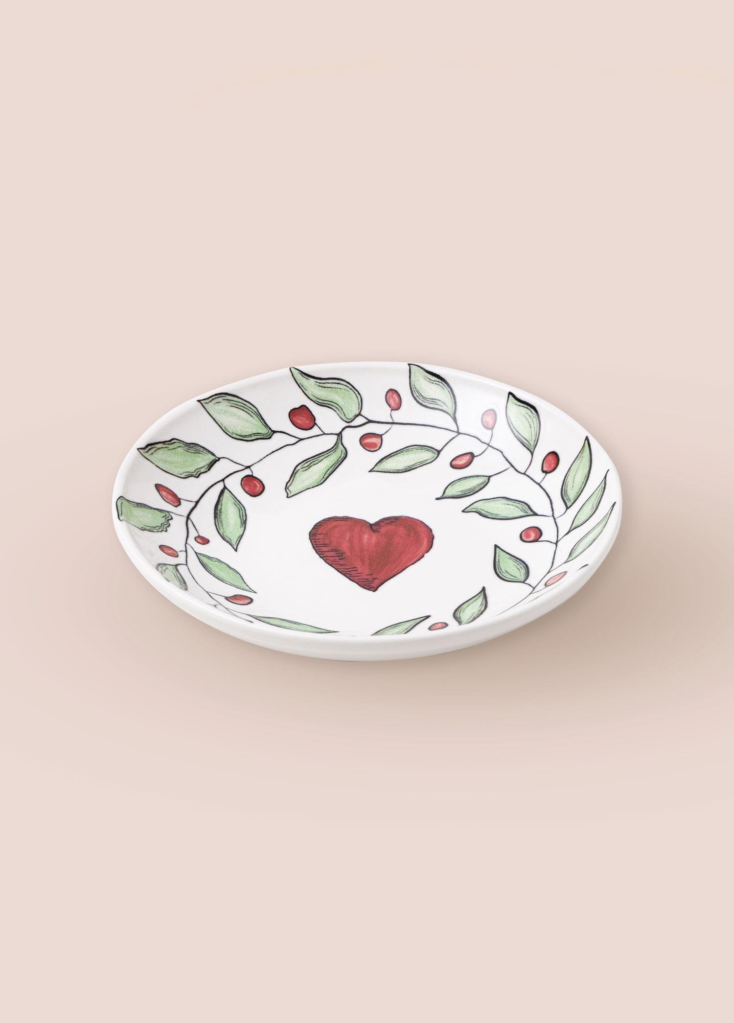 Servis Tabağı The Mia Luv Yemek Tabağı 6lı Set 20 cm