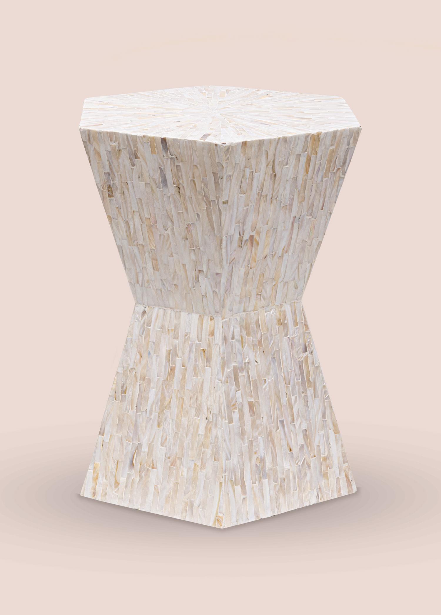 Tabure & Sehpa The Mia Sedef Tabure Yan Sehpa 35x40x50 cm TLC0129