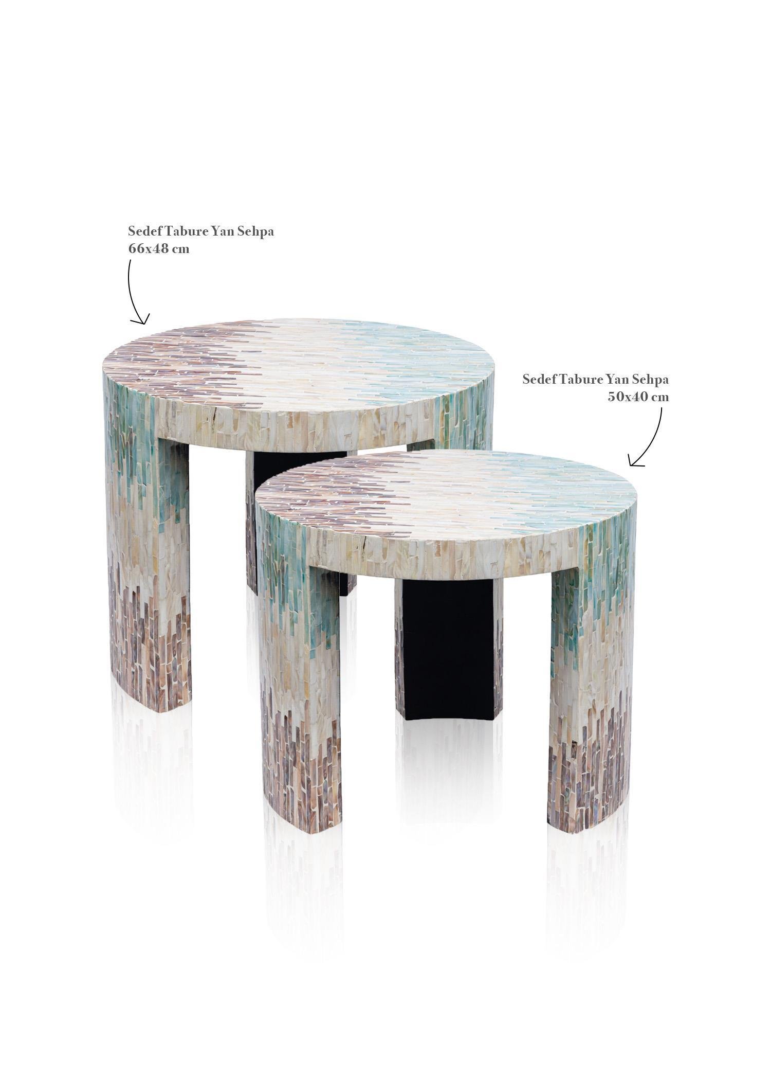 Tabure & Sehpa The Mia Sedef Tabure Yan Sehpa 66x48 cm TLC0119