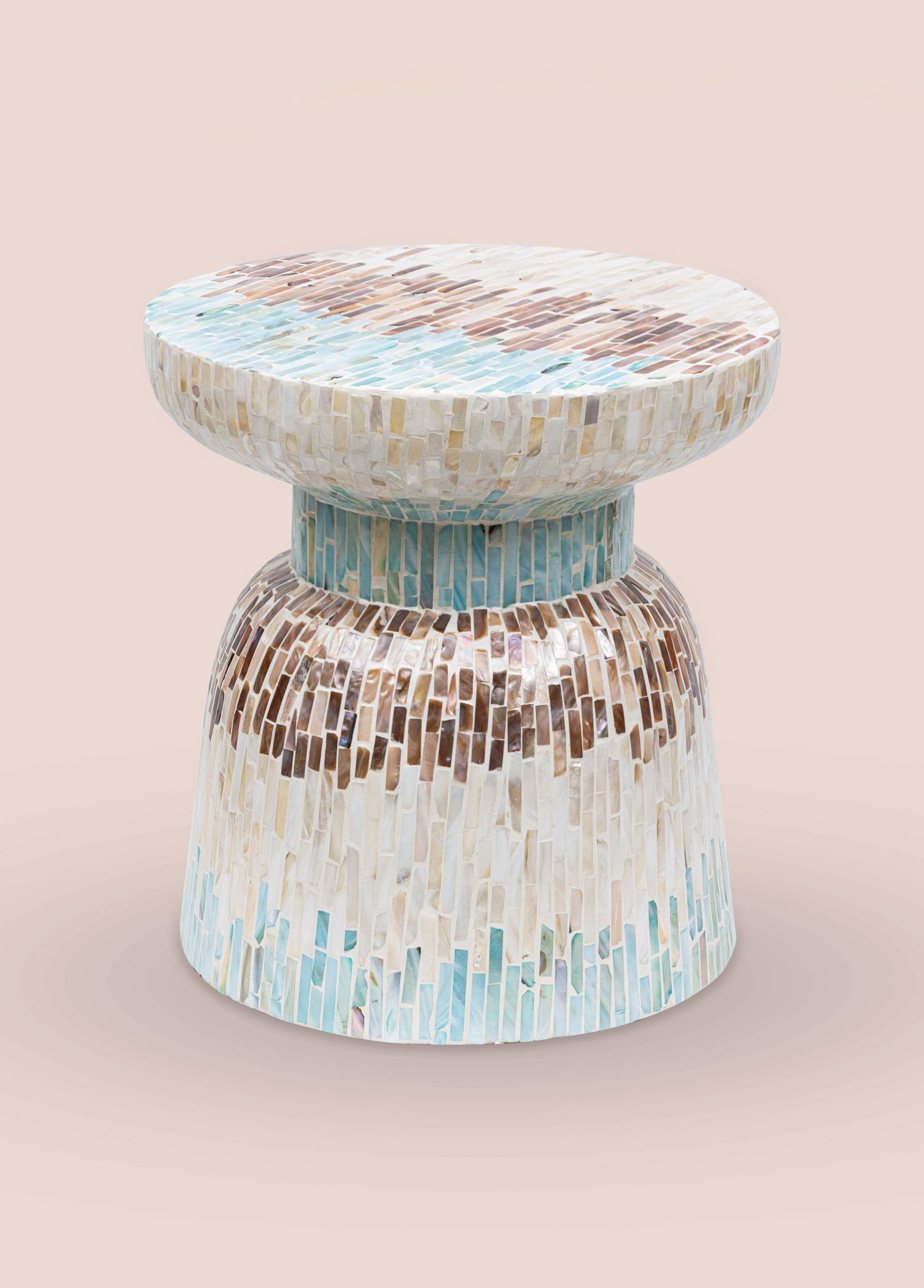 Tabure & Sehpa The Mia Sedef Tabure Yan Sehpa 38x40 cm TLC0103