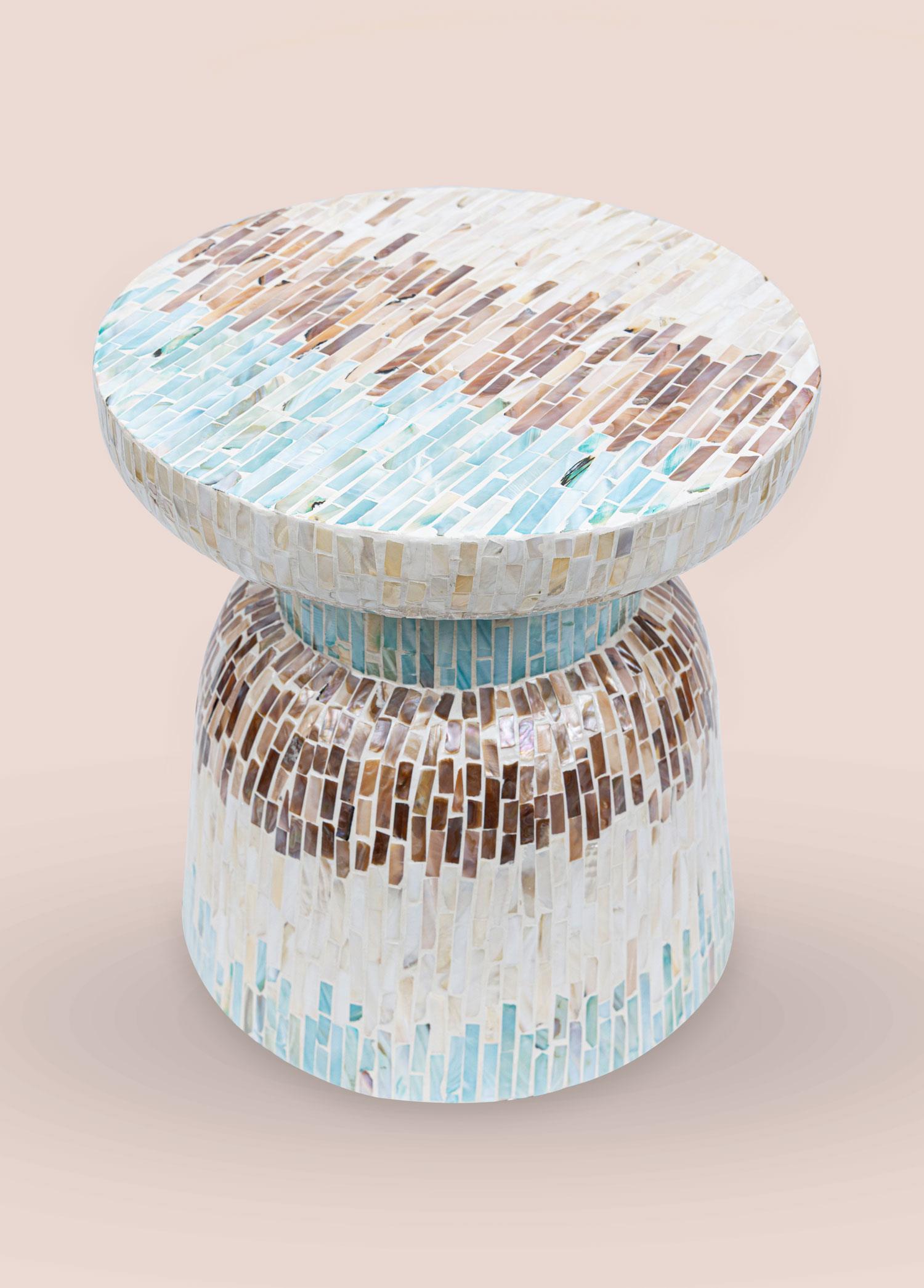 Tabure & Sehpa The Mia Sedef Tabure Yan Sehpa 38x40 cm TLC0103