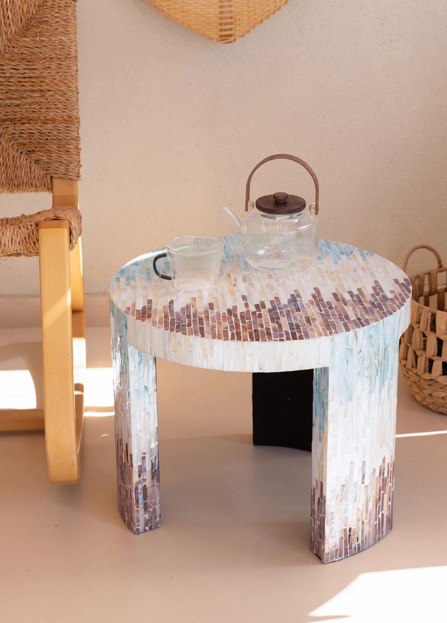 Tabure & Sehpa The Mia Sedef Tabure Yan Sehpa 66x48 cm TLC0119