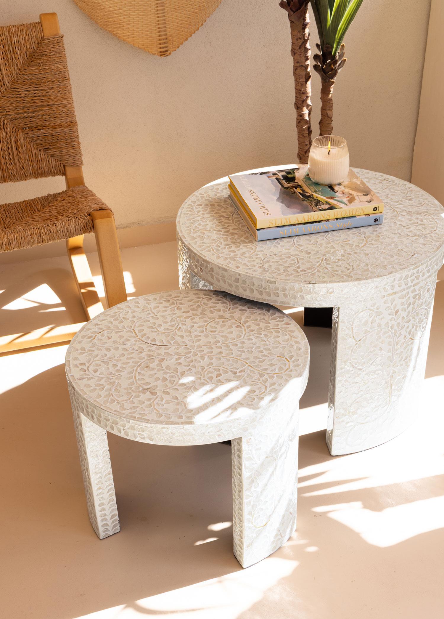 Tabure & Sehpa The Mia Sedef Tabure Yan Sehpa 66x48 cm TLC0117