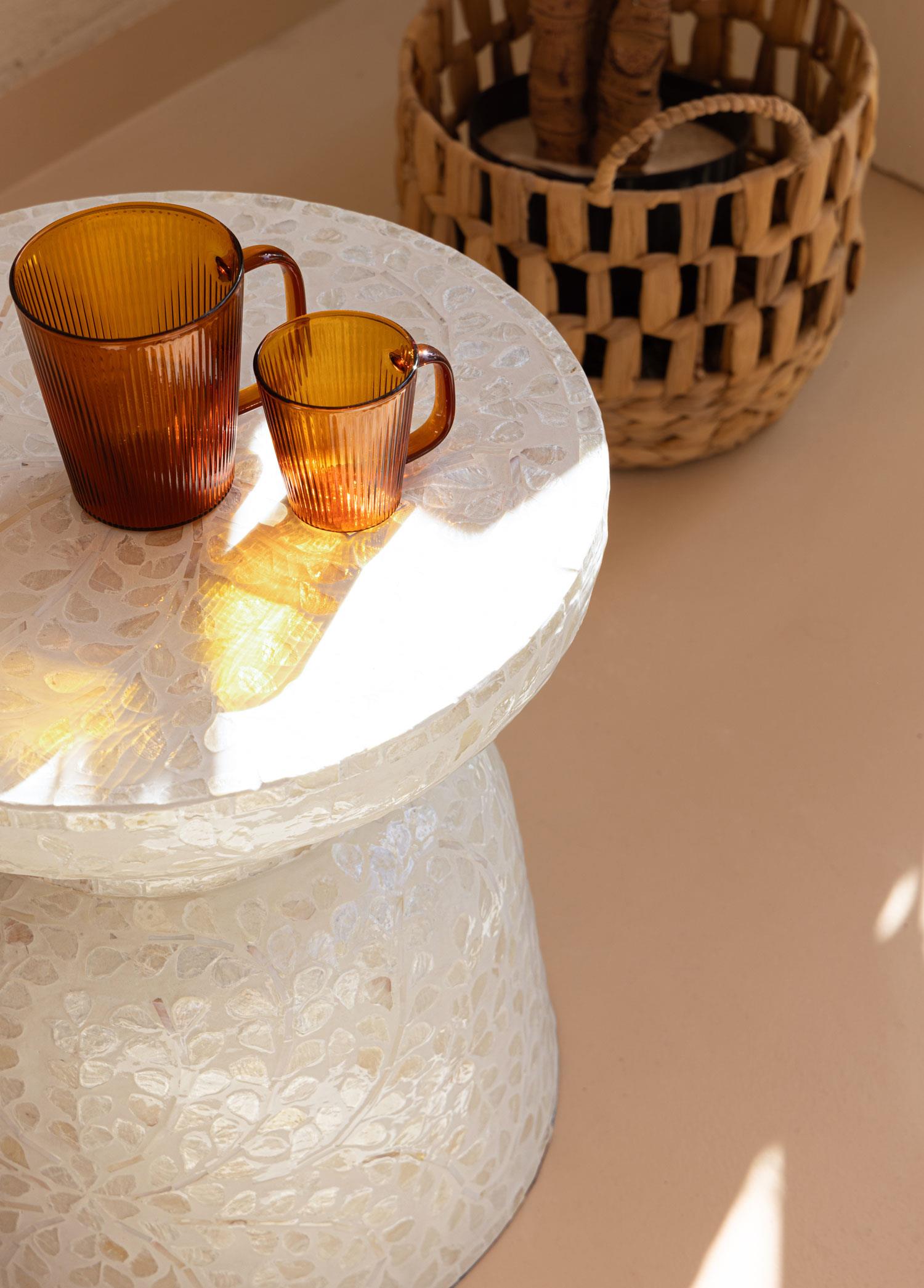 Tabure & Sehpa The Mia Sedef Tabure Yan Sehpa 38x40 cm TLC0102