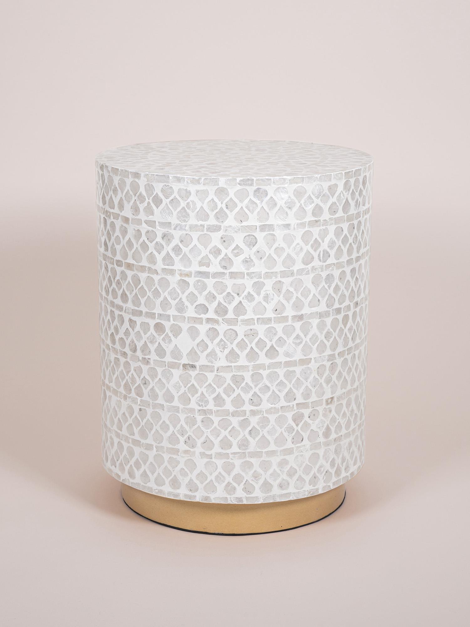 Tabure & Sehpa The Mia Sedef Tabure & Yan Sehpa 35x45 cm