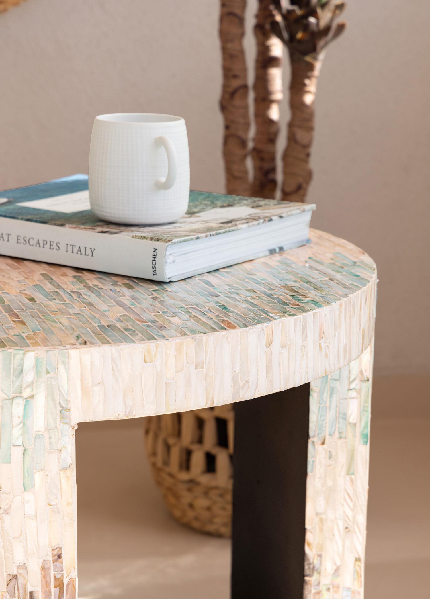 Tabure & Sehpa The Mia Sedef Tabure Yan Sehpa 66x48 cm TLC0119