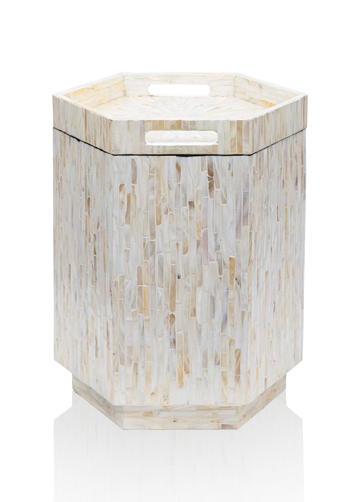 Tabure & Sehpa The Mia Sedef Tabure Yan Sehpa 38x33x47 cm TLC0131