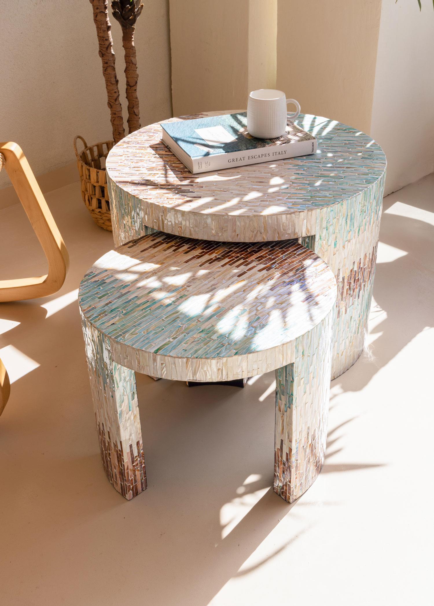 Tabure & Sehpa The Mia Sedef Tabure Yan Sehpa 66x48 cm TLC0119