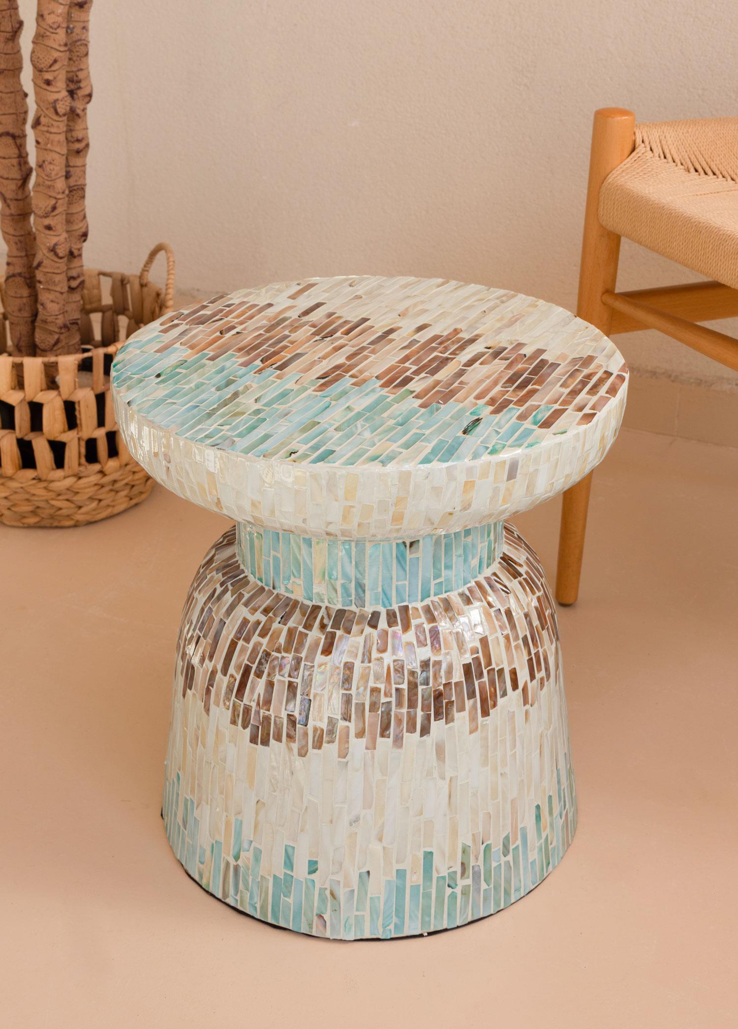 Tabure & Sehpa The Mia Sedef Tabure Yan Sehpa 38x40 cm TLC0103