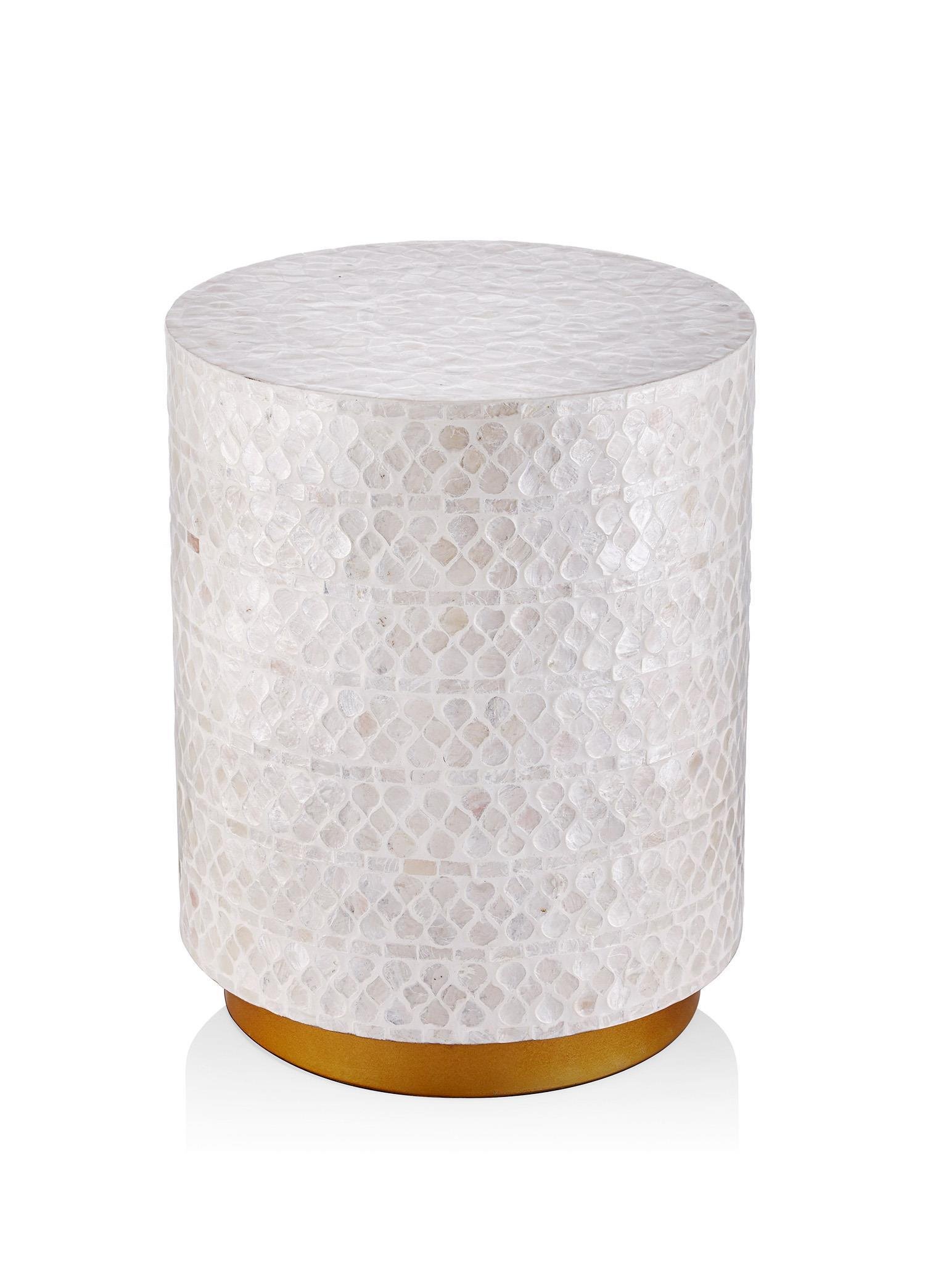 Tabure & Sehpa The Mia Sedef Tabure & Yan Sehpa 35x45 cm