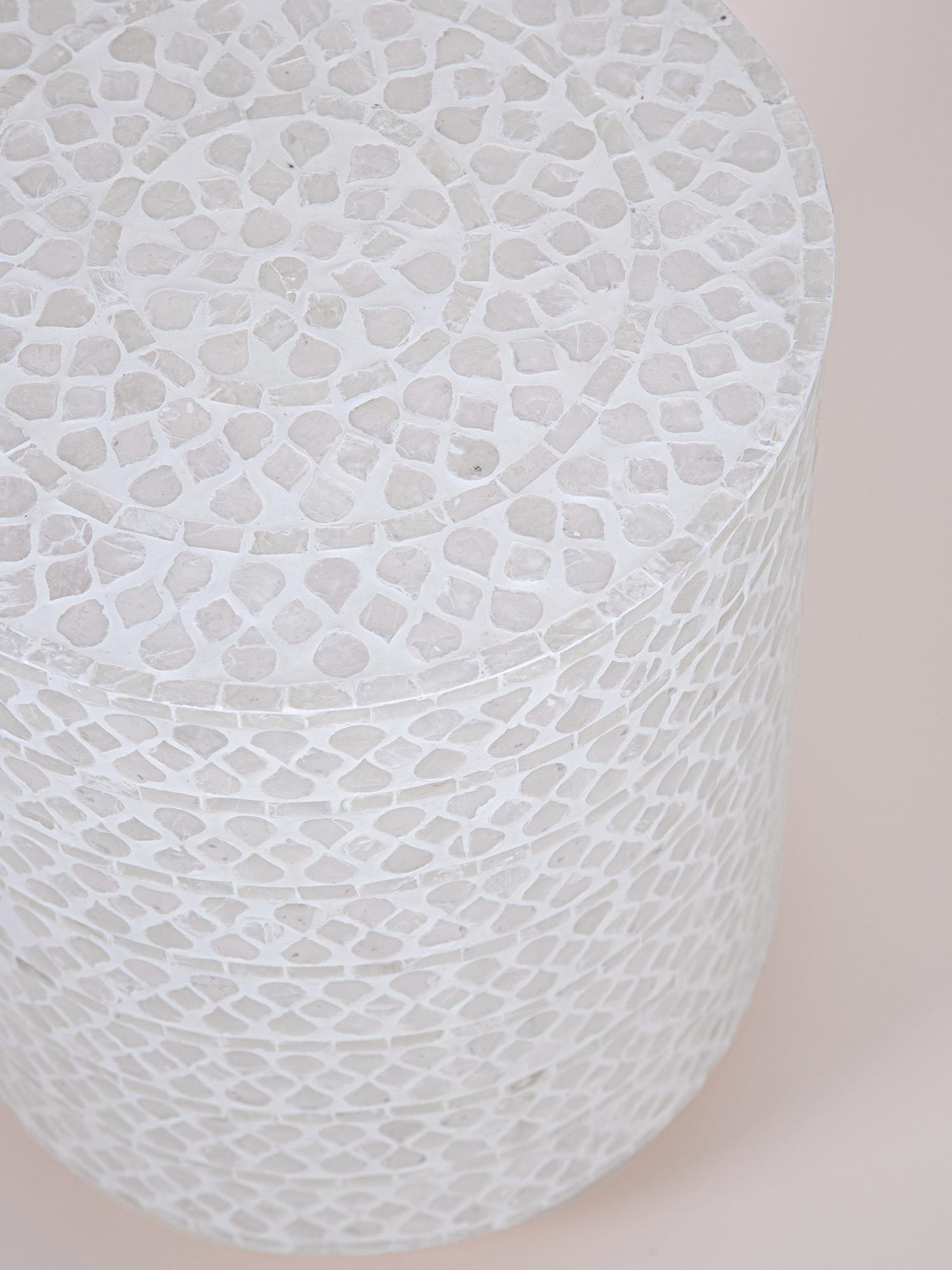 Tabure & Sehpa The Mia Sedef Tabure & Yan Sehpa 35x45 cm