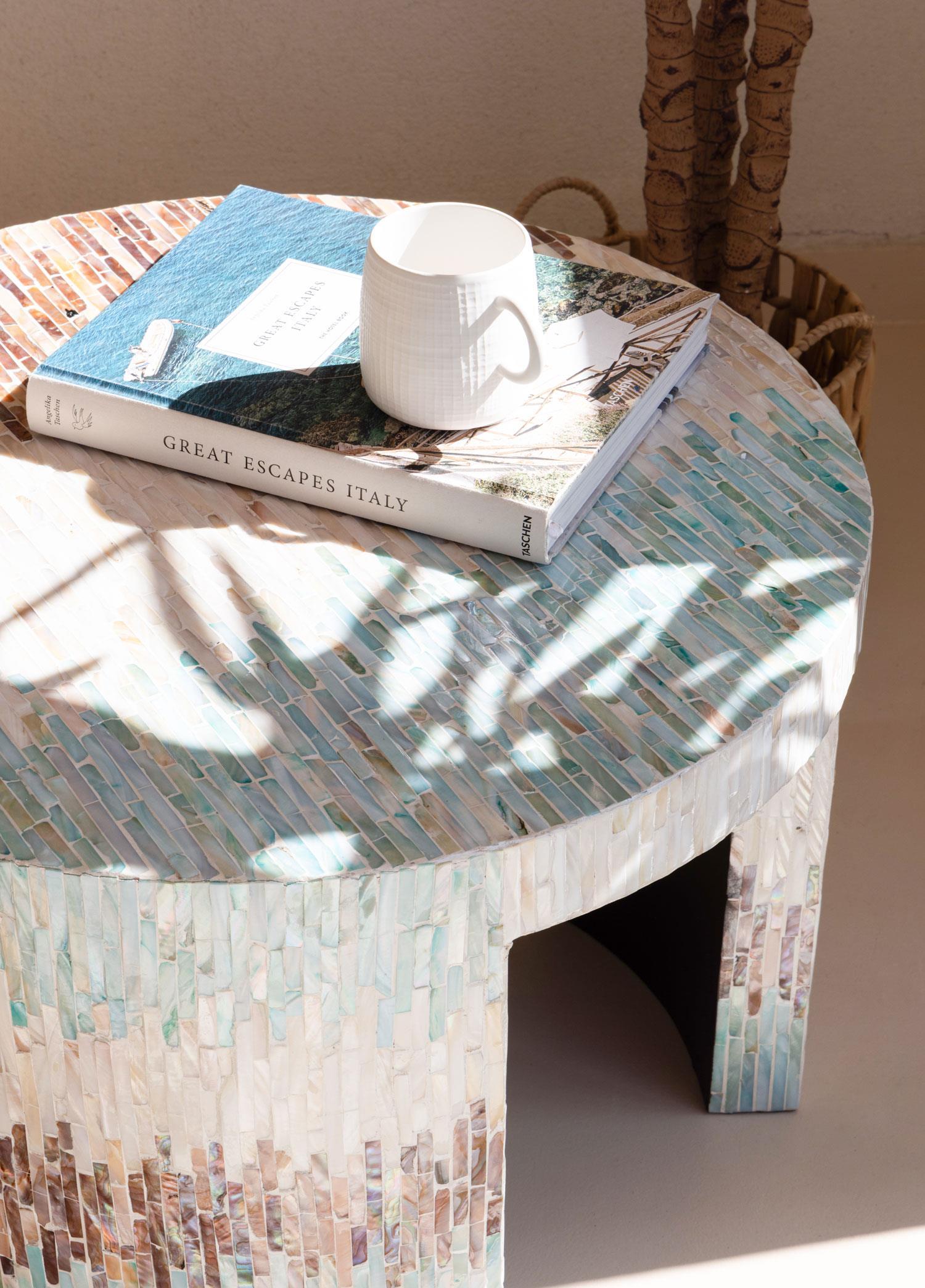 Tabure & Sehpa The Mia Sedef Tabure Yan Sehpa 50x40 cm TLC0120