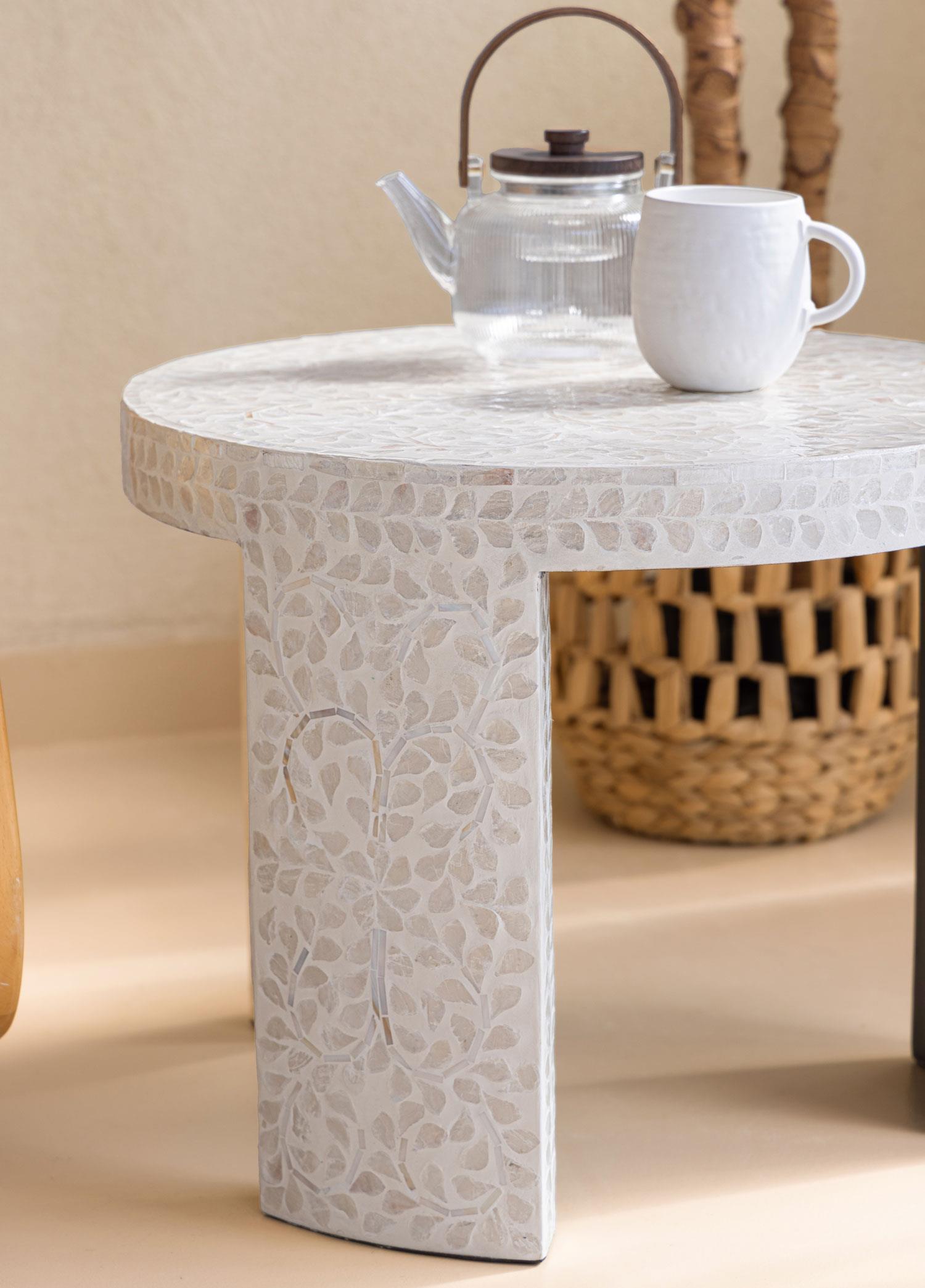 Tabure & Sehpa The Mia Sedef Tabure Yan Sehpa 66x48 cm TLC0117